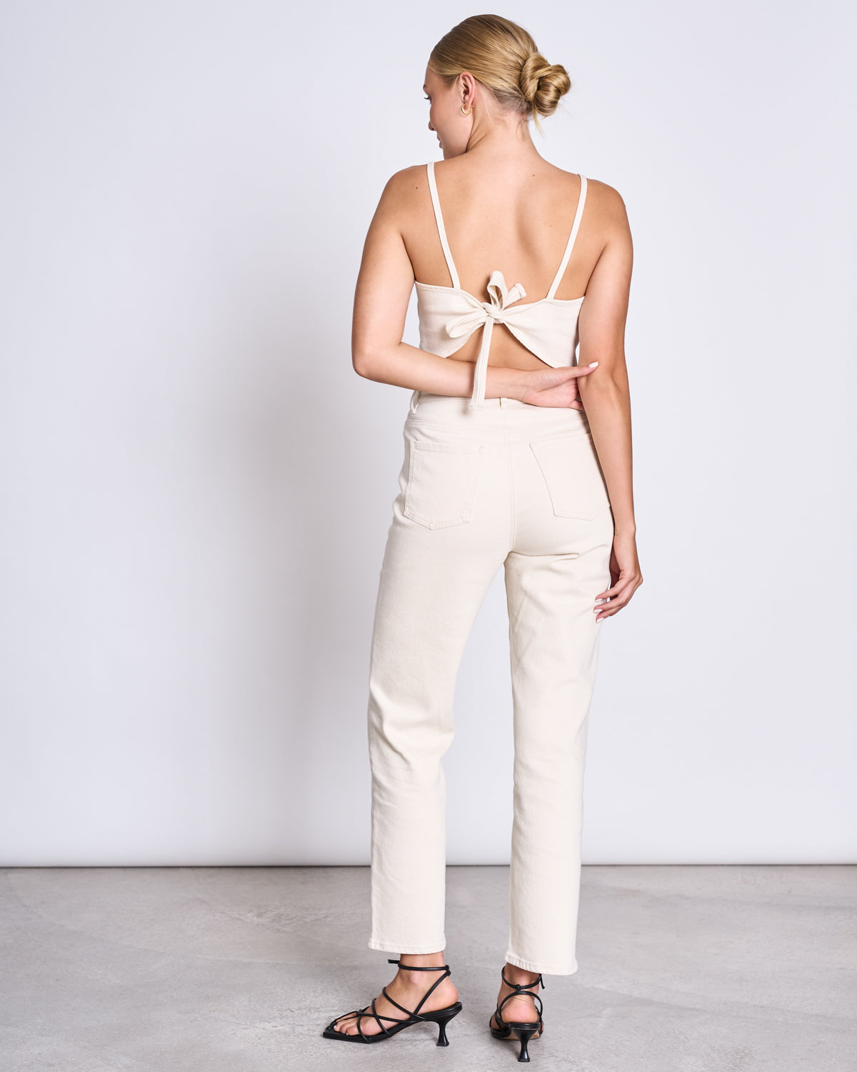 STRAIGHT LEG JEANS ALBA ECRU