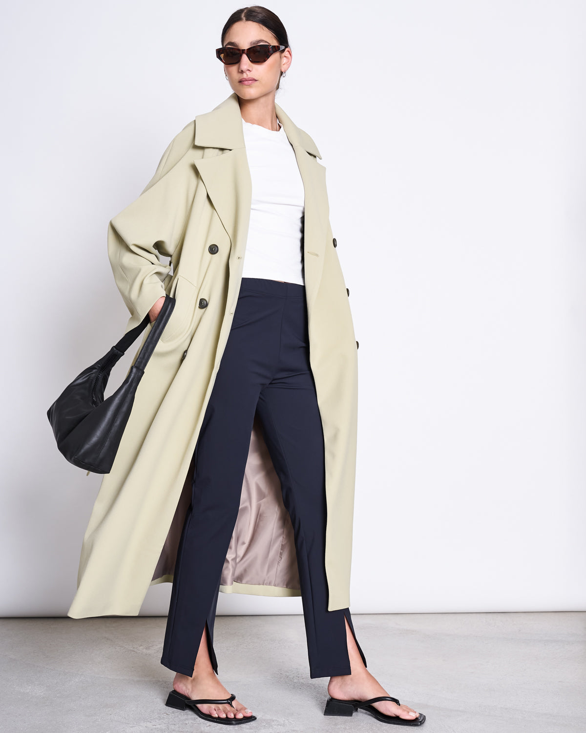 SLIT PANTS RHUE BLACK
