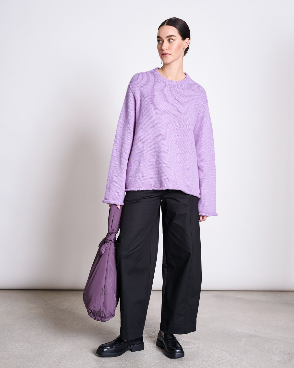 OVERSIZED ALPACA MIX JUMPER WOOLY SONA LAVENDER