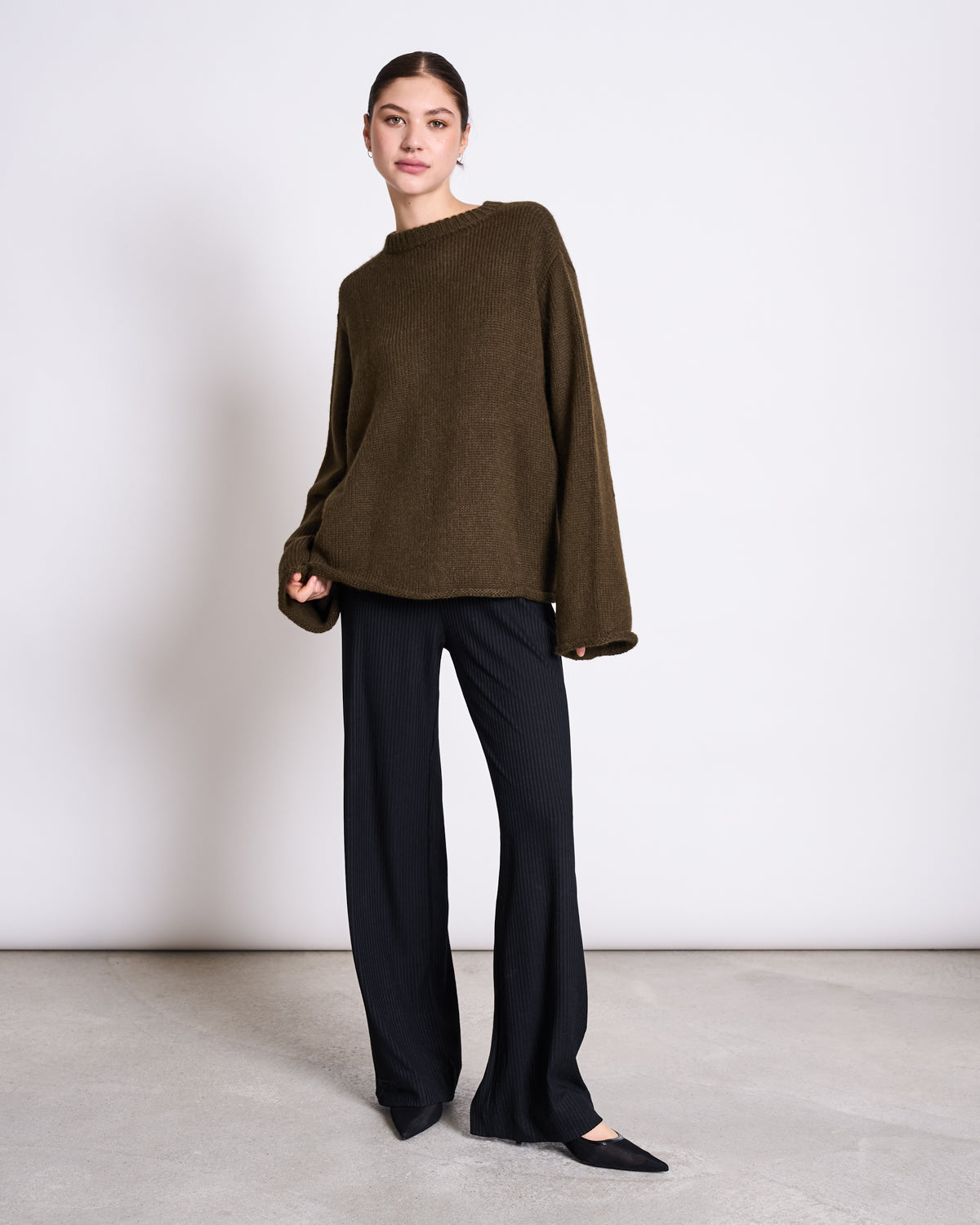 OVERSIZED ALPACA MIX JUMPER WOOLY SONA ROSEMARY