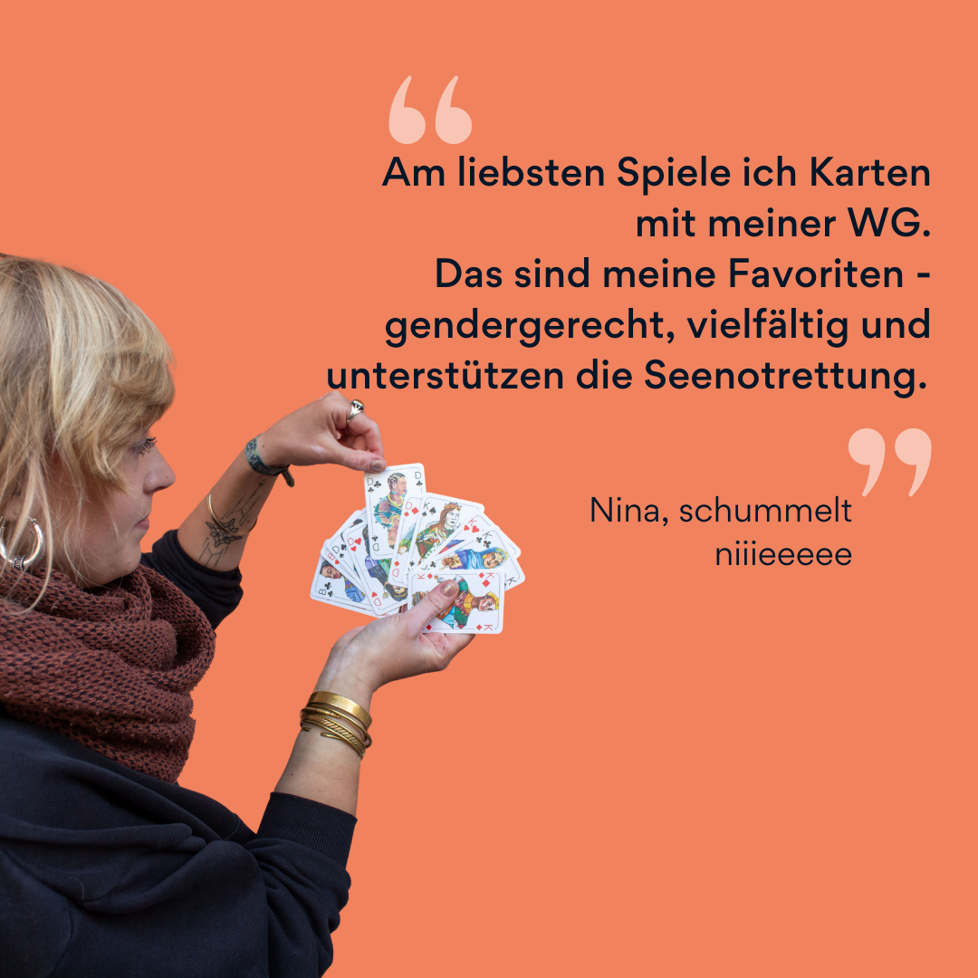 Bild von Nina mit Kartendeck