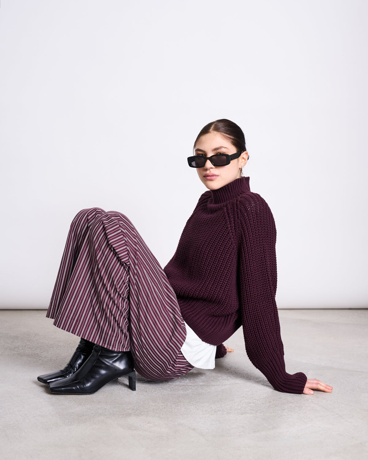JUMPER OLA CHERRY LACQUER GOTS