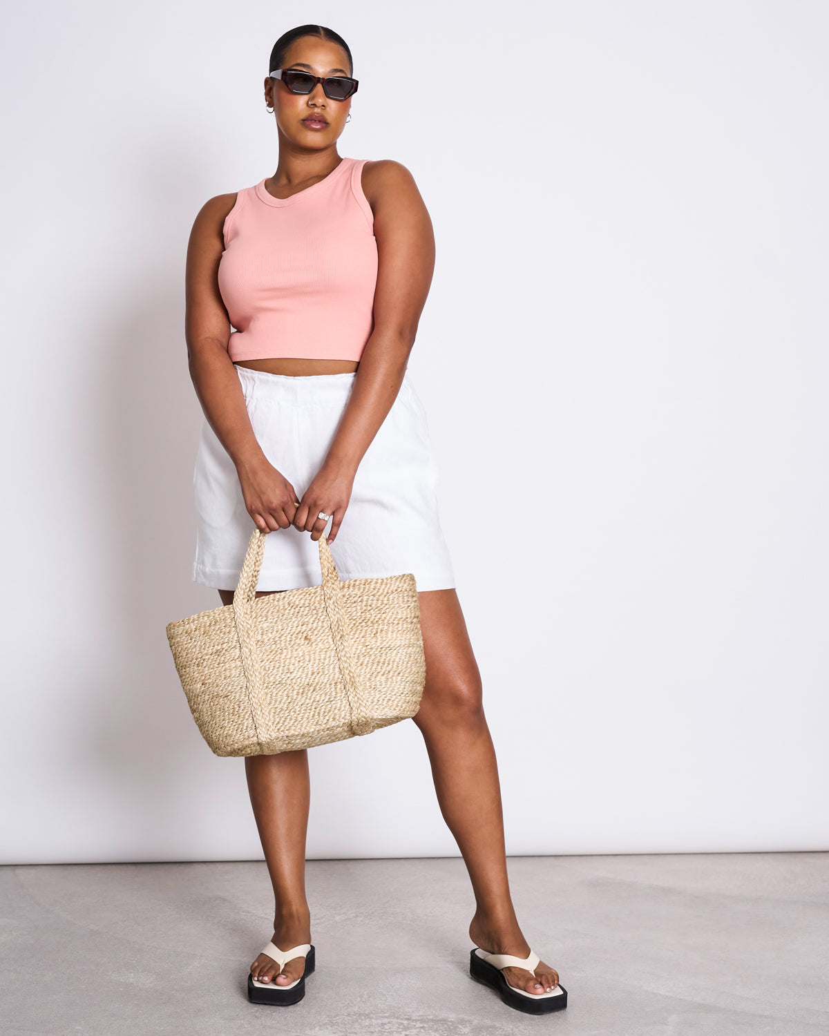 LINEN SHORTS TOURNAI WHITE