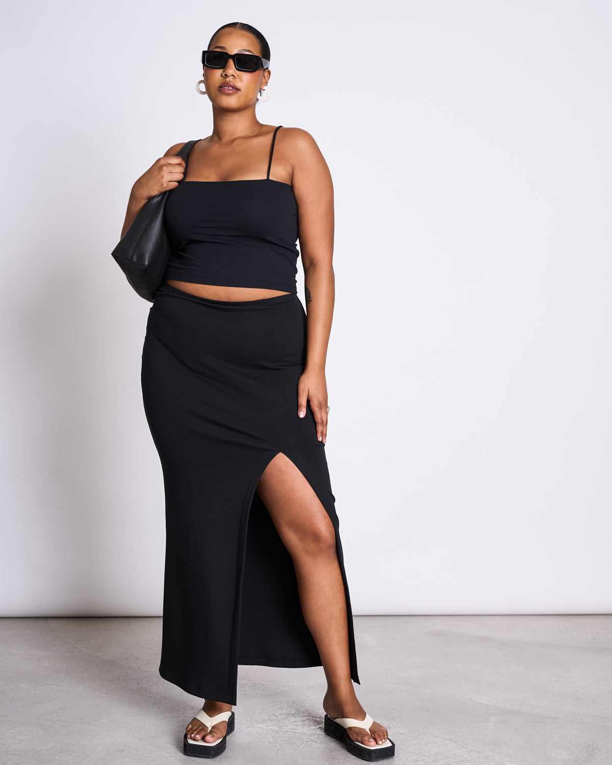 MAXI SKIRT LUSTA BLACK