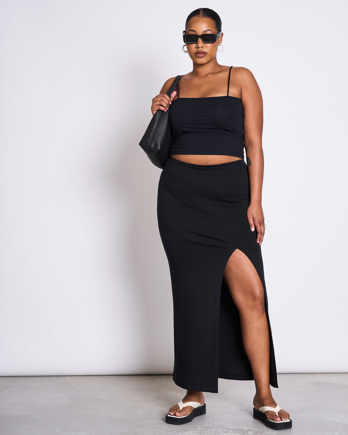 MAXI SKIRT LUSTA BLACK