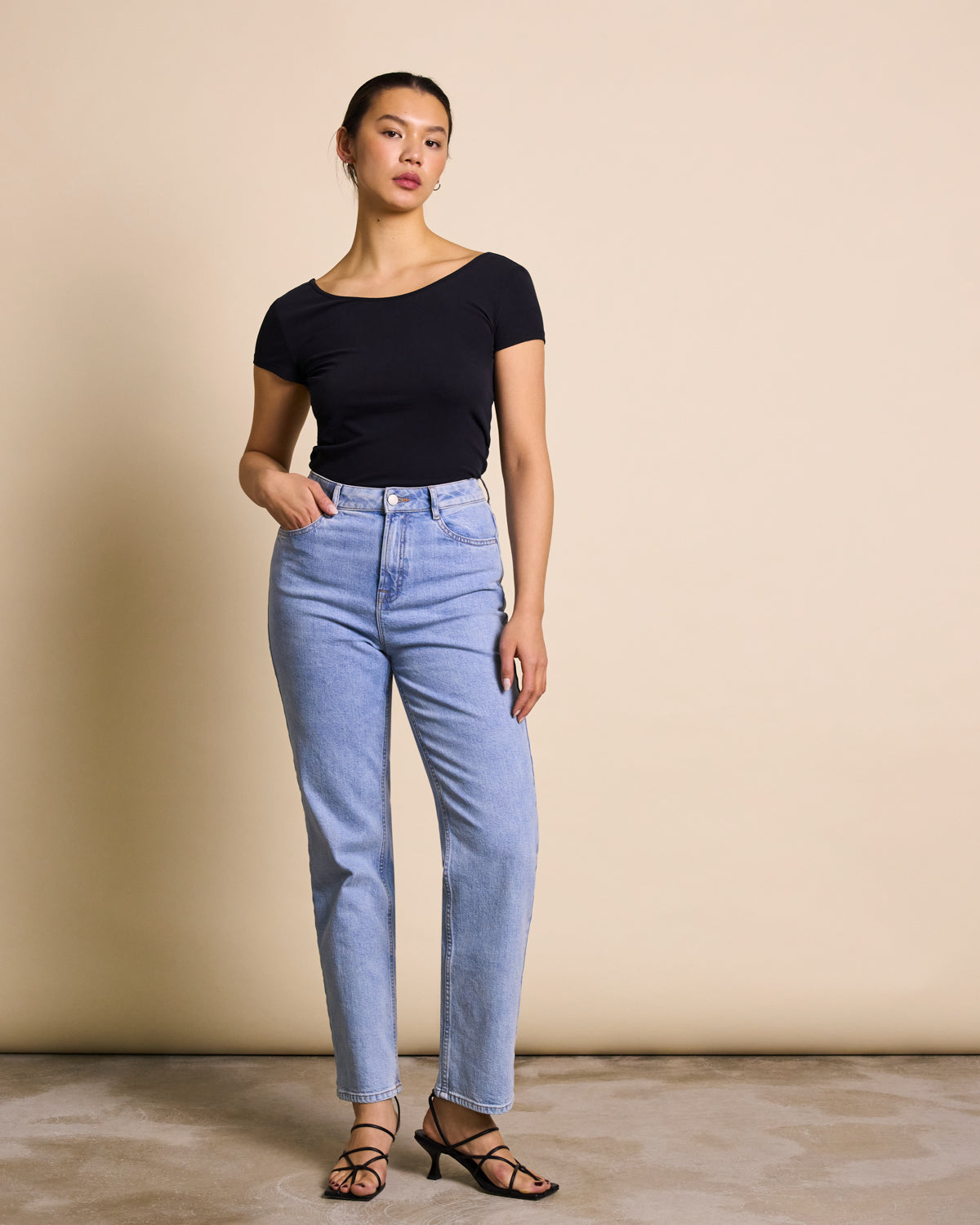 BALLERINA T-SHIRT ALOE SOFT BLACK GOTS
