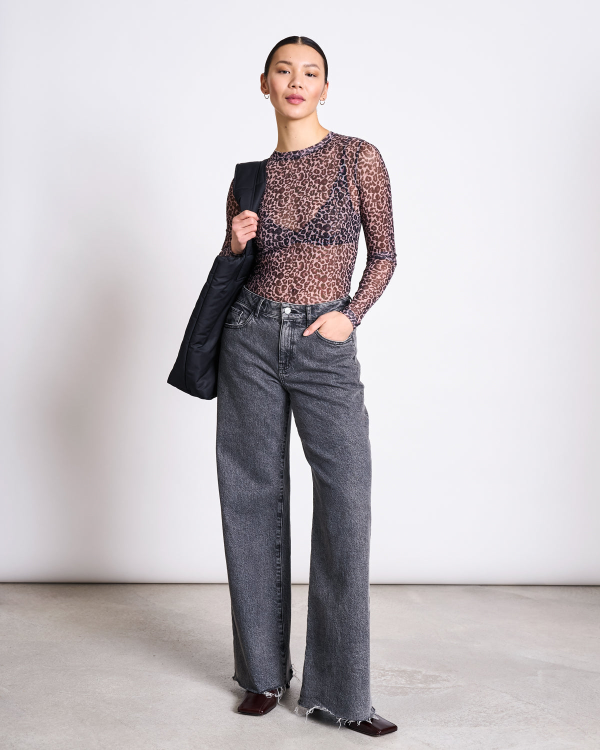 MESH LONGSLEEVE DORA LEO PRINT