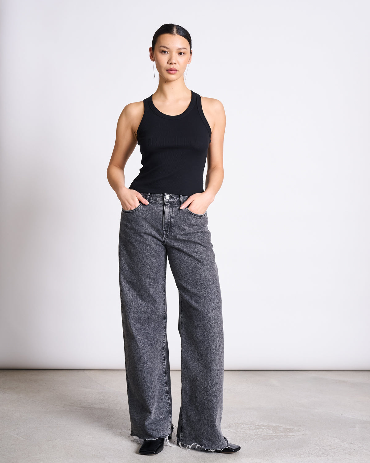 MINIRIB TANK TOP AMAGER BLACK GOTS