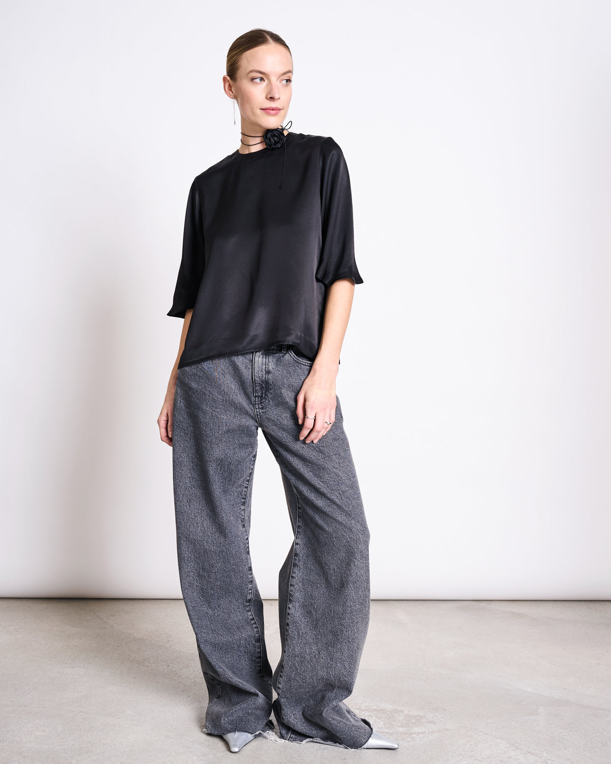 SILKY SHIRT NAMORA BLACK