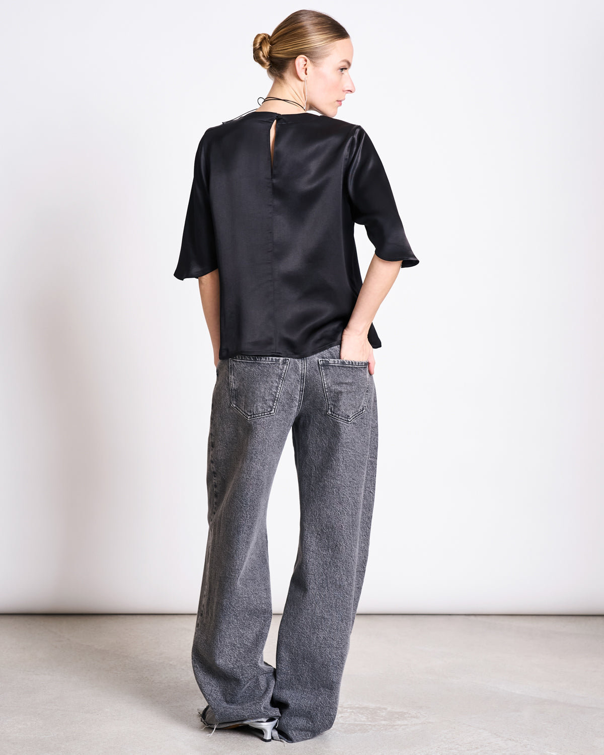 SILKY SHIRT NAMORA BLACK