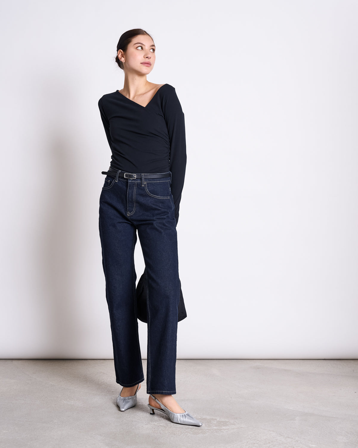 ASYMMETRICAL LONGSLEEVE CASMA BLACK GOTS