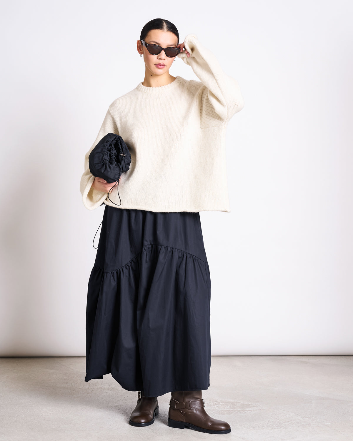 OVERSIZED ALPACA MIX JUMPER WOOLY SONA OFFWHITE