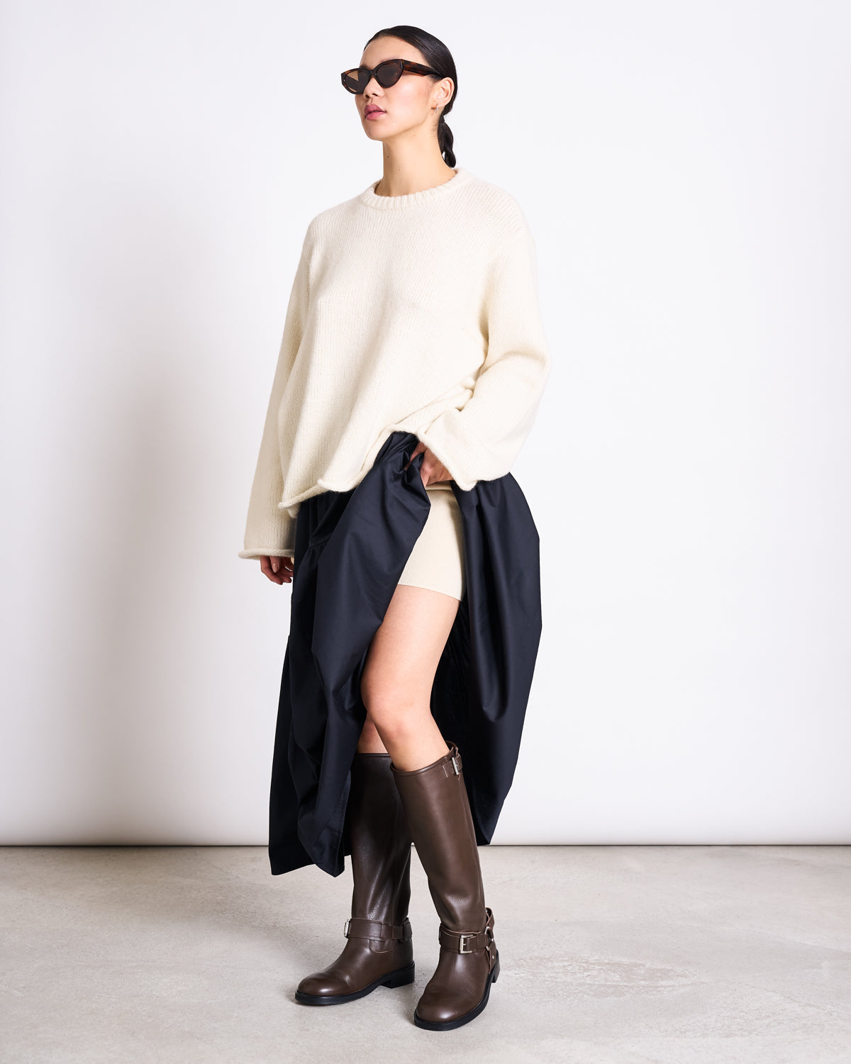 OVERSIZED ALPACA MIX JUMPER WOOLY SONA OFFWHITE