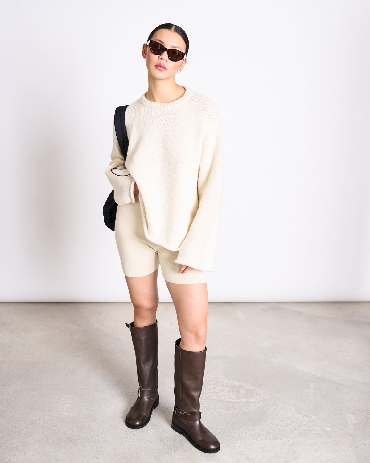 OVERSIZED ALPACA MIX JUMPER WOOLY SONA OFFWHITE