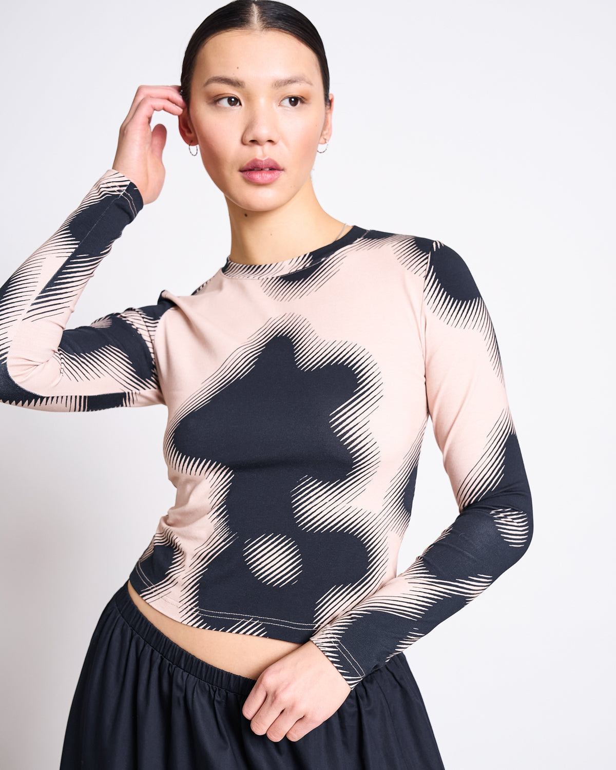 LONGSLEEVE BARID DIGITAL FLOWER PRINT GOTS