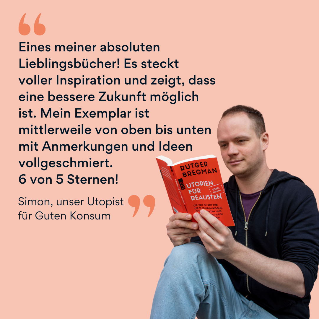 Bild von Simon mit Utopien für Realisten