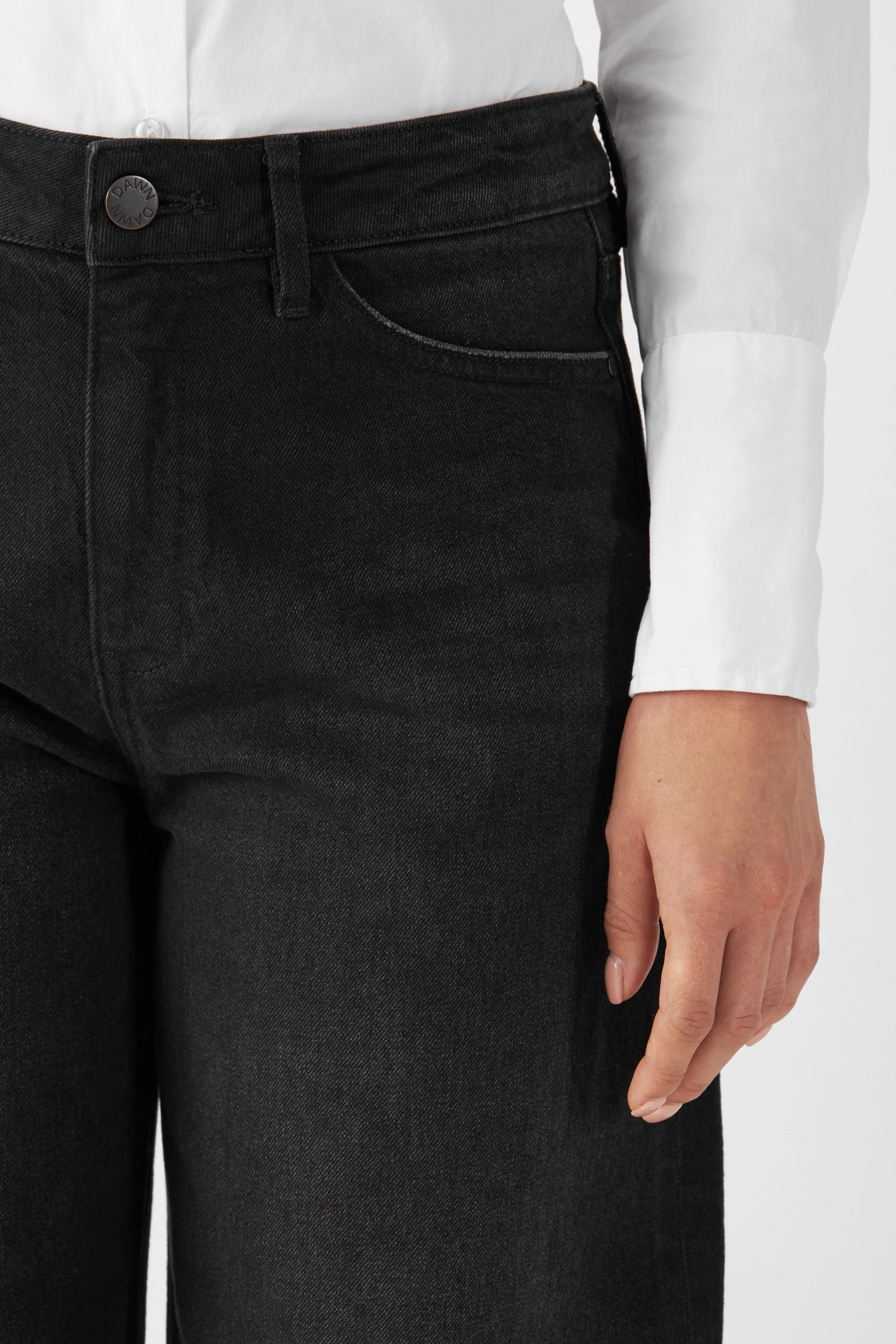 ASH Barrel Leg Minimal Stretch - Basic- Black Denim