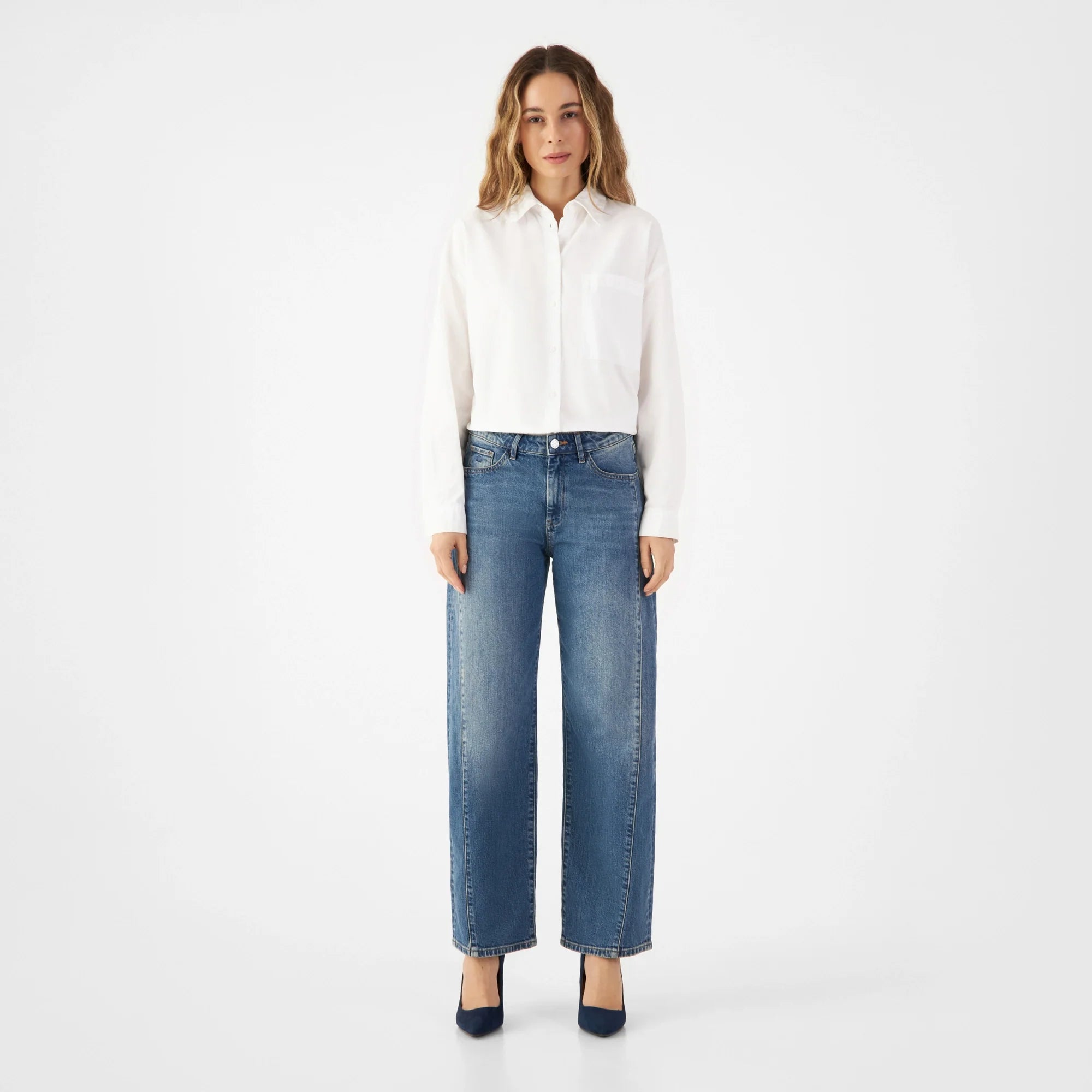 ASH Barrel Leg Minimal Stretch - Cutline - Vintage Blue