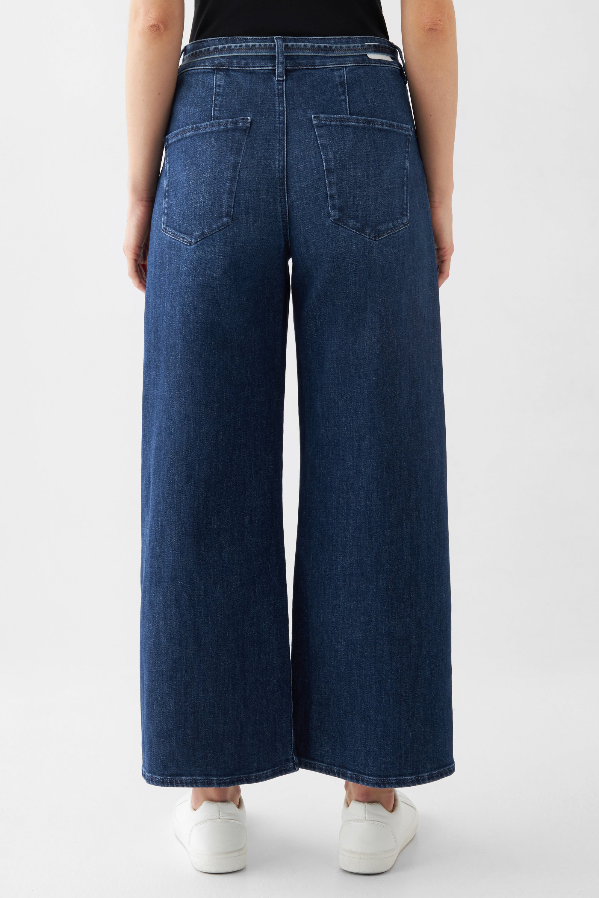 BLINK High Waist Culotte Jeans - Dark Blue