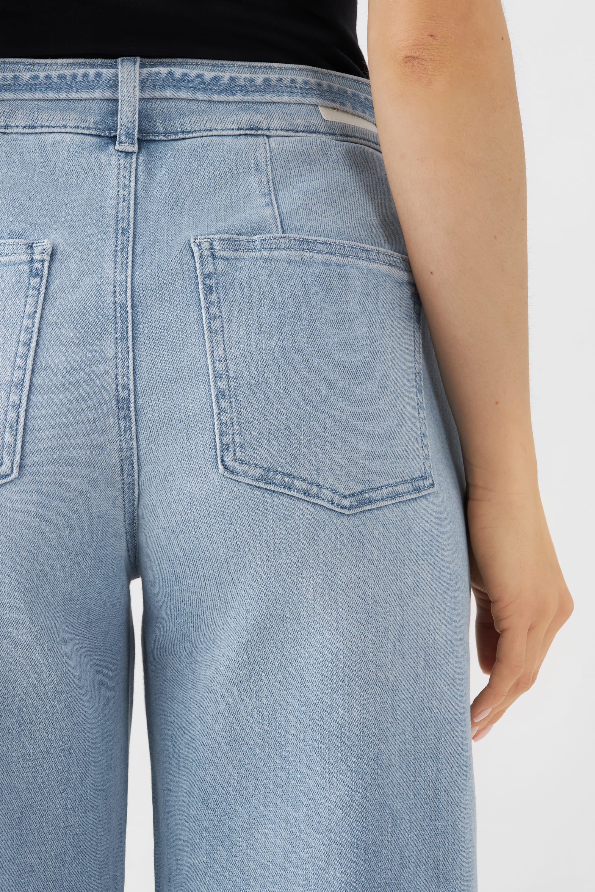BLINK High Waist Culotte Jeans - Light Blue