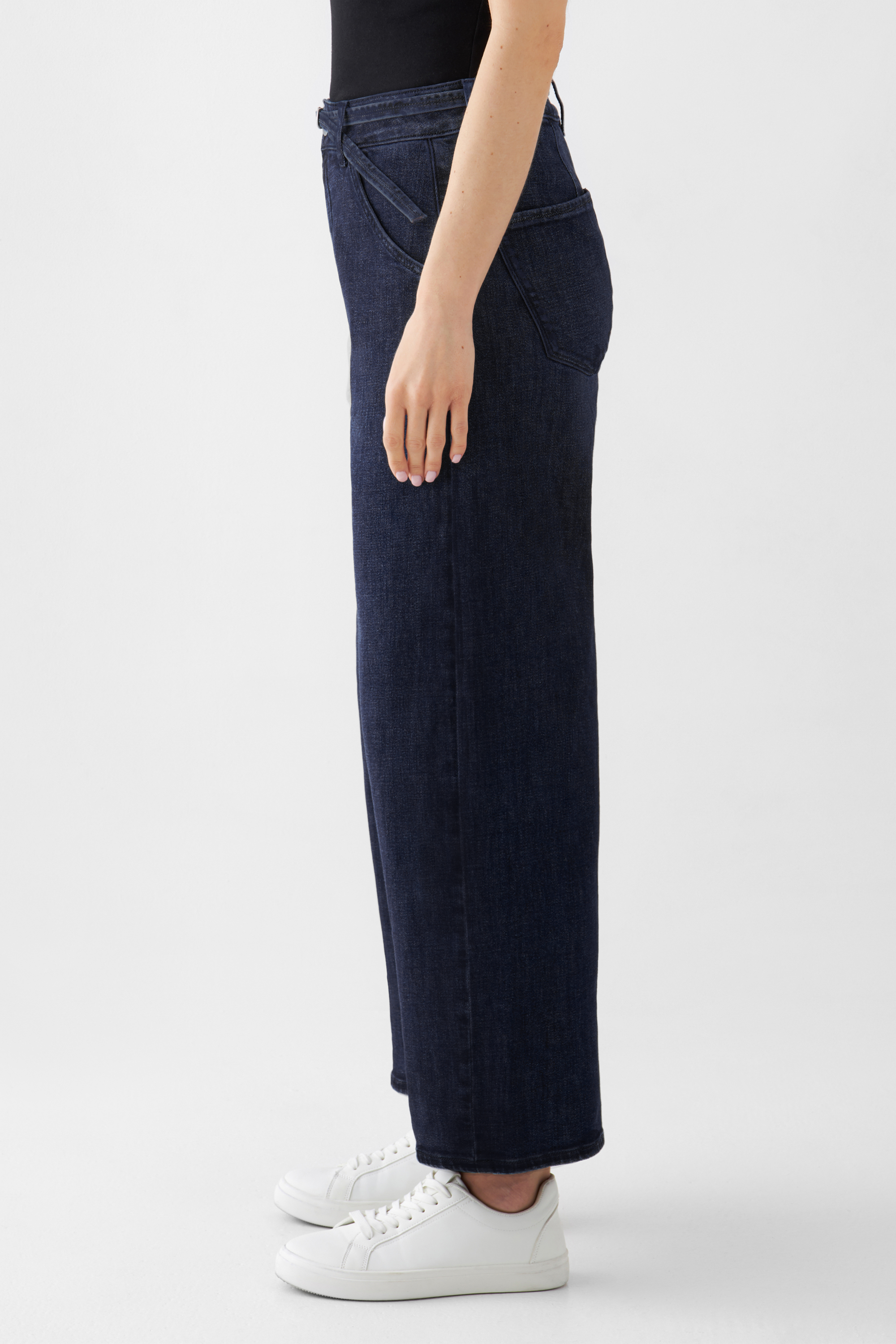 BLINK Wide Barrel Culotte Soft Denim - Classic - Raw Blue