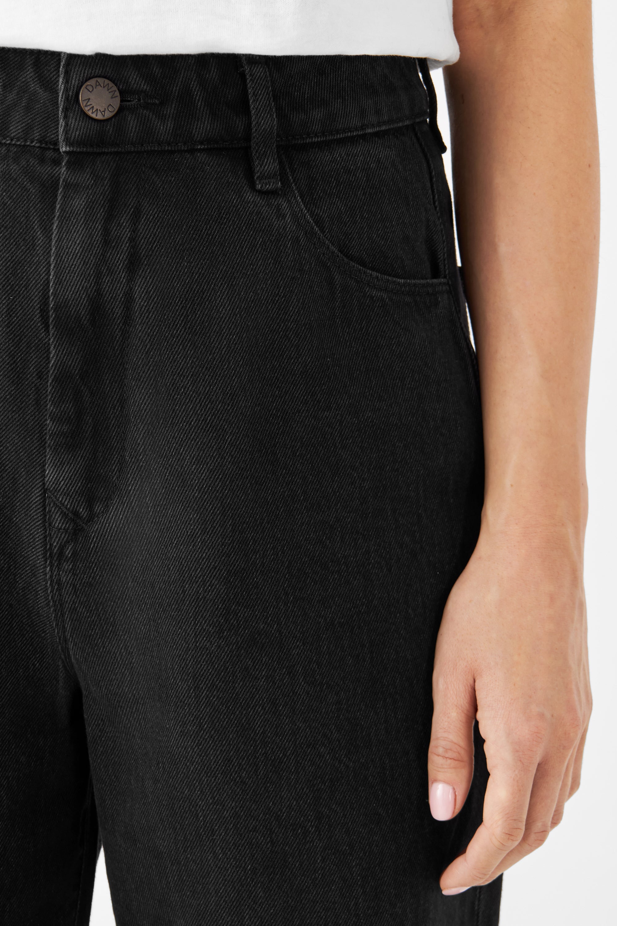 DAWN Wide Straight Non-Stretch - Minimal - Black Denim