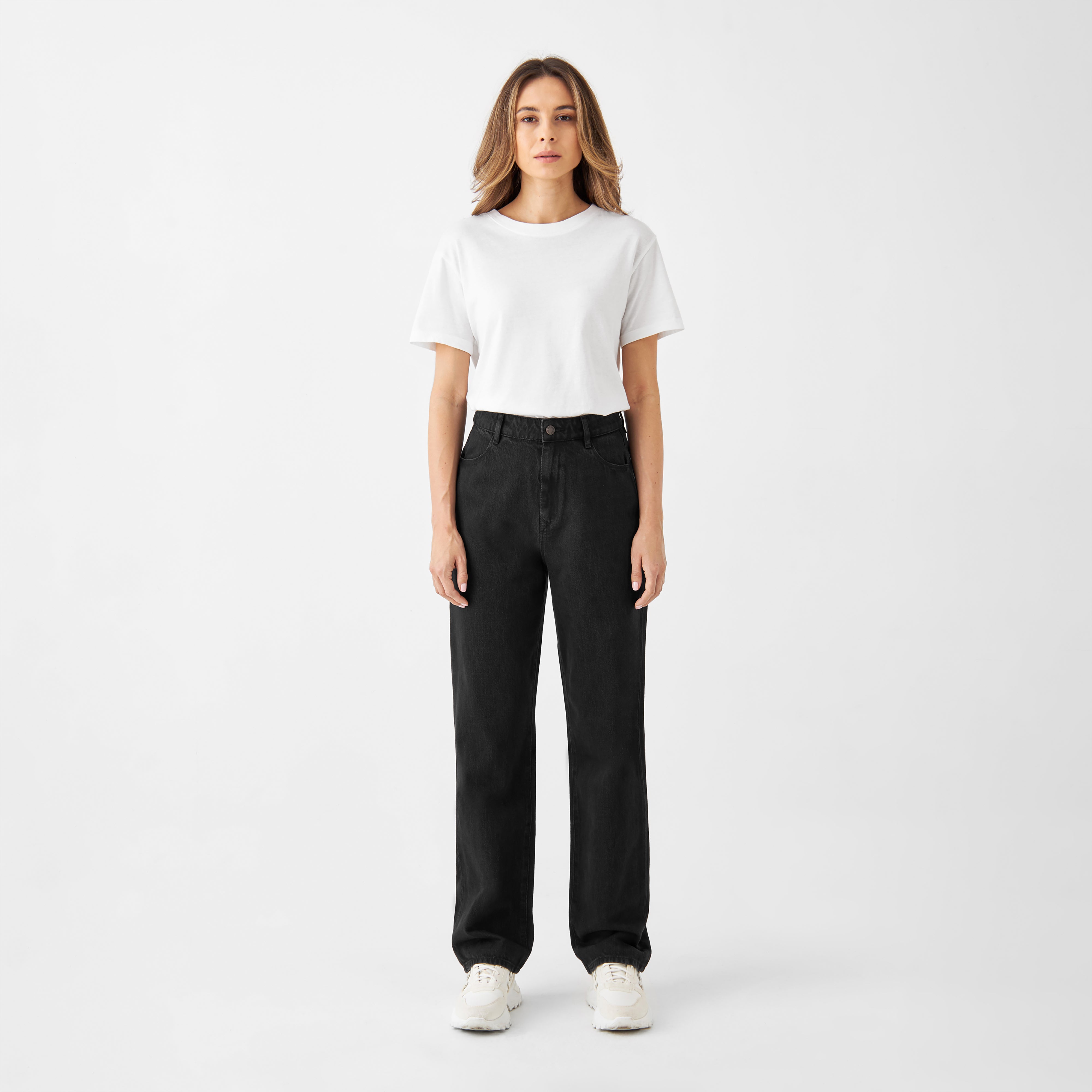 DAWN Wide Straight Non-Stretch - Minimal - Black Denim