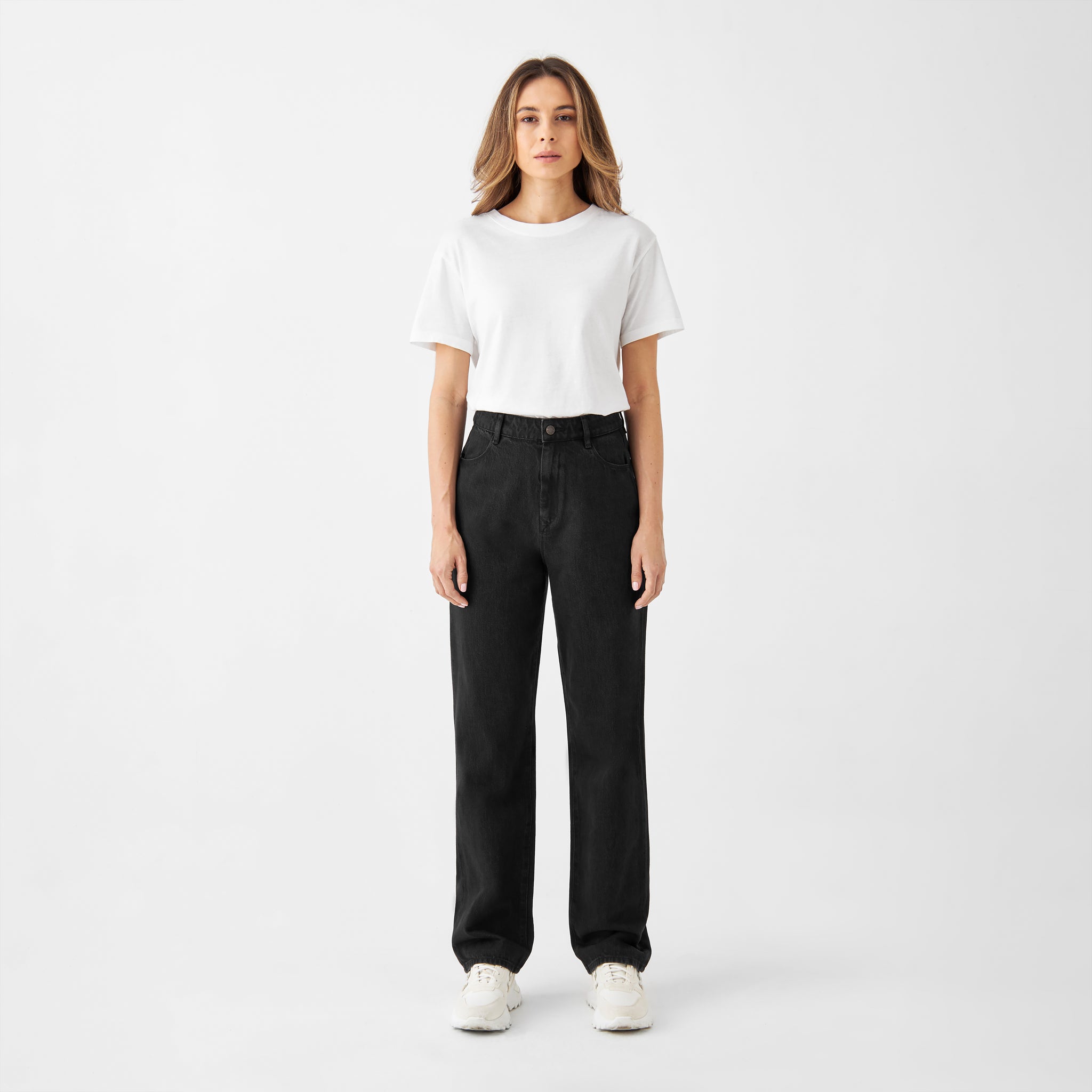 DAWN Wide Straight Non-Stretch - Minimal - Black Denim
