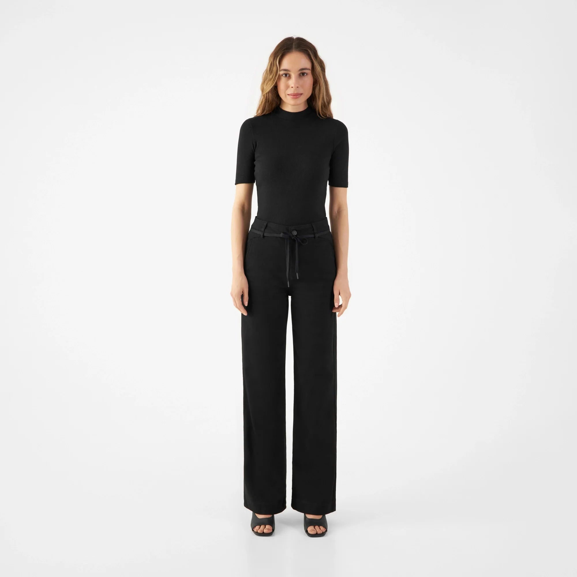GLOW Flared Soft Tencel - Denim Chino - Vintage Black