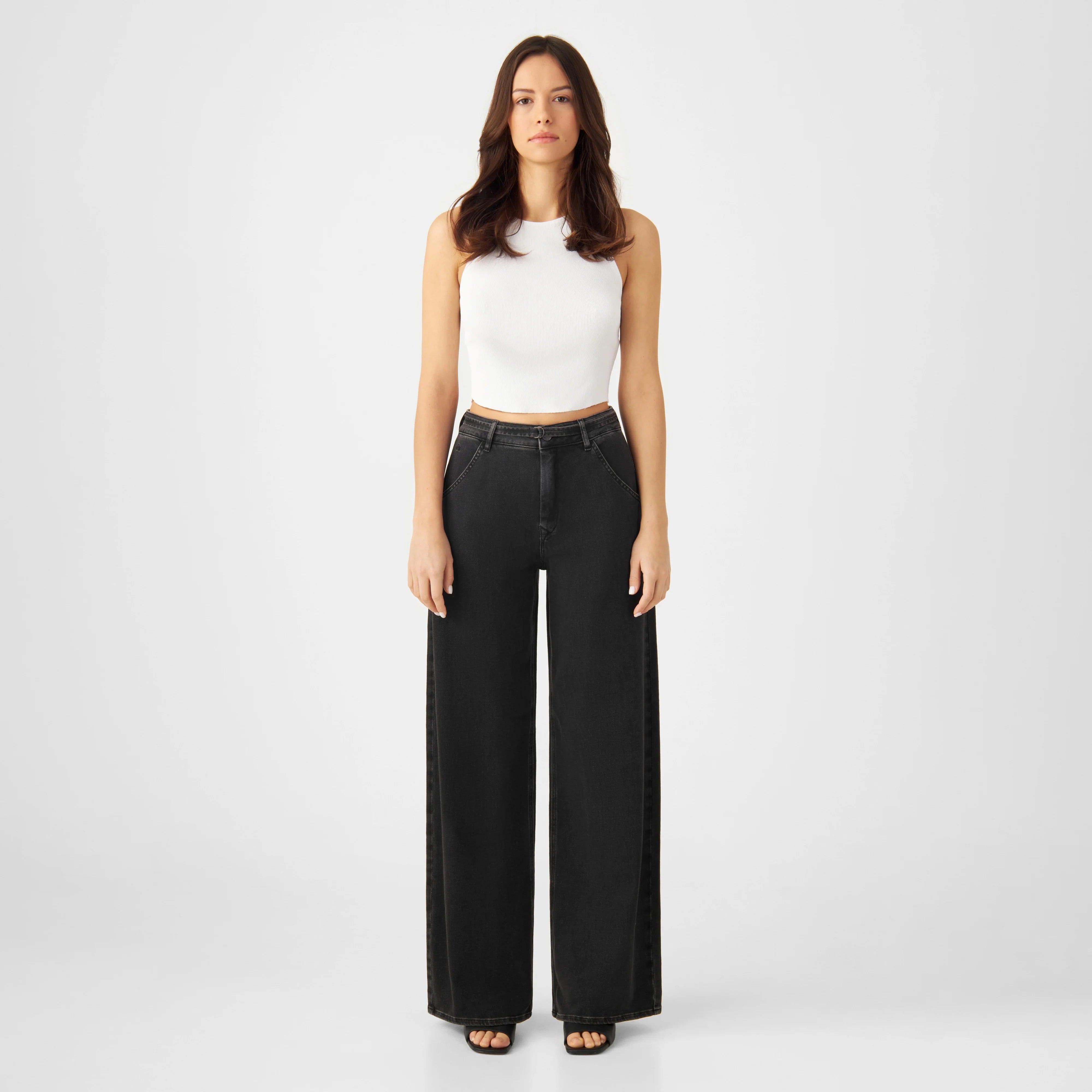 BLINK High Waist Wide - Black Denim