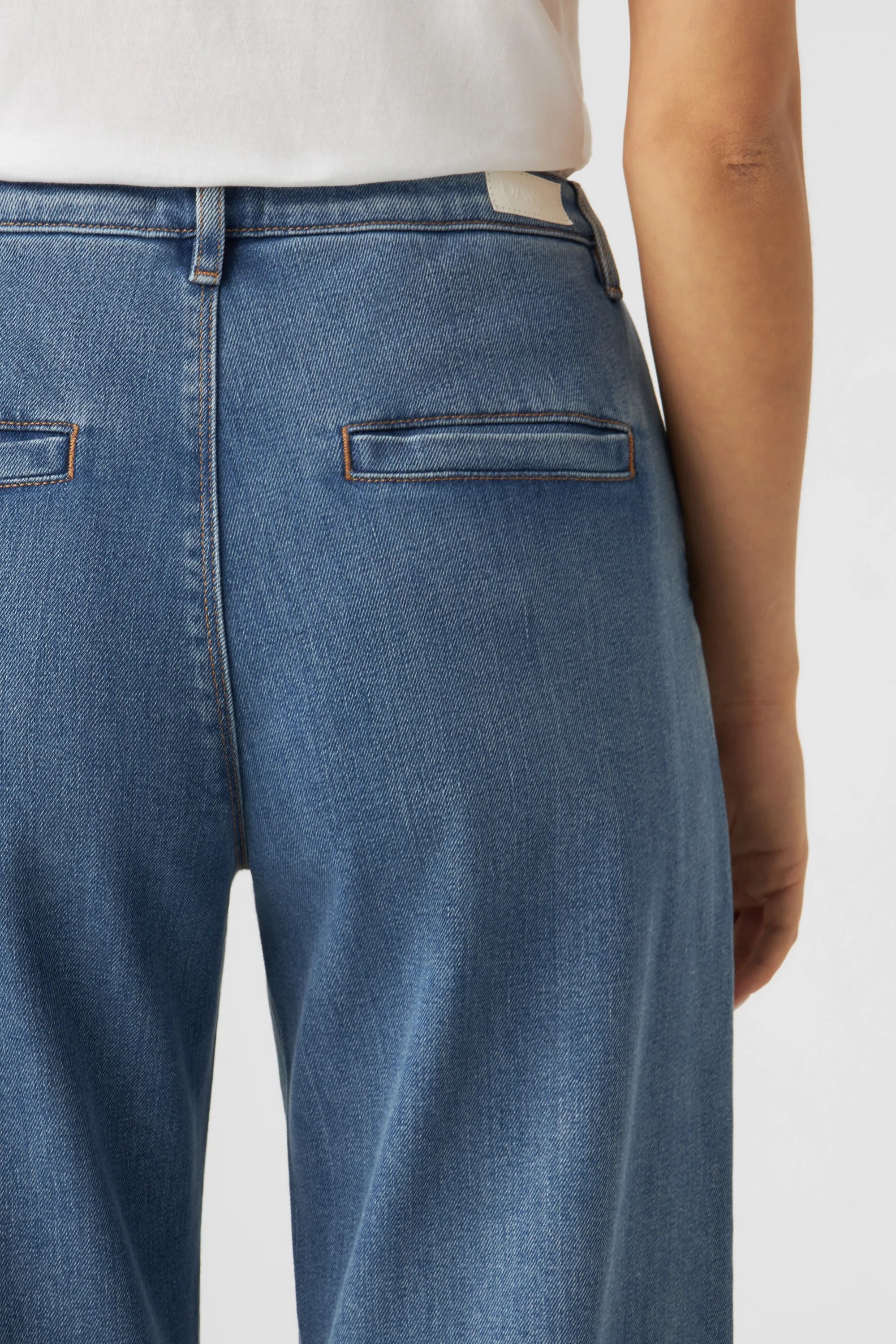 GLOW Flared Soft Denim - Chino - Medium Blue
