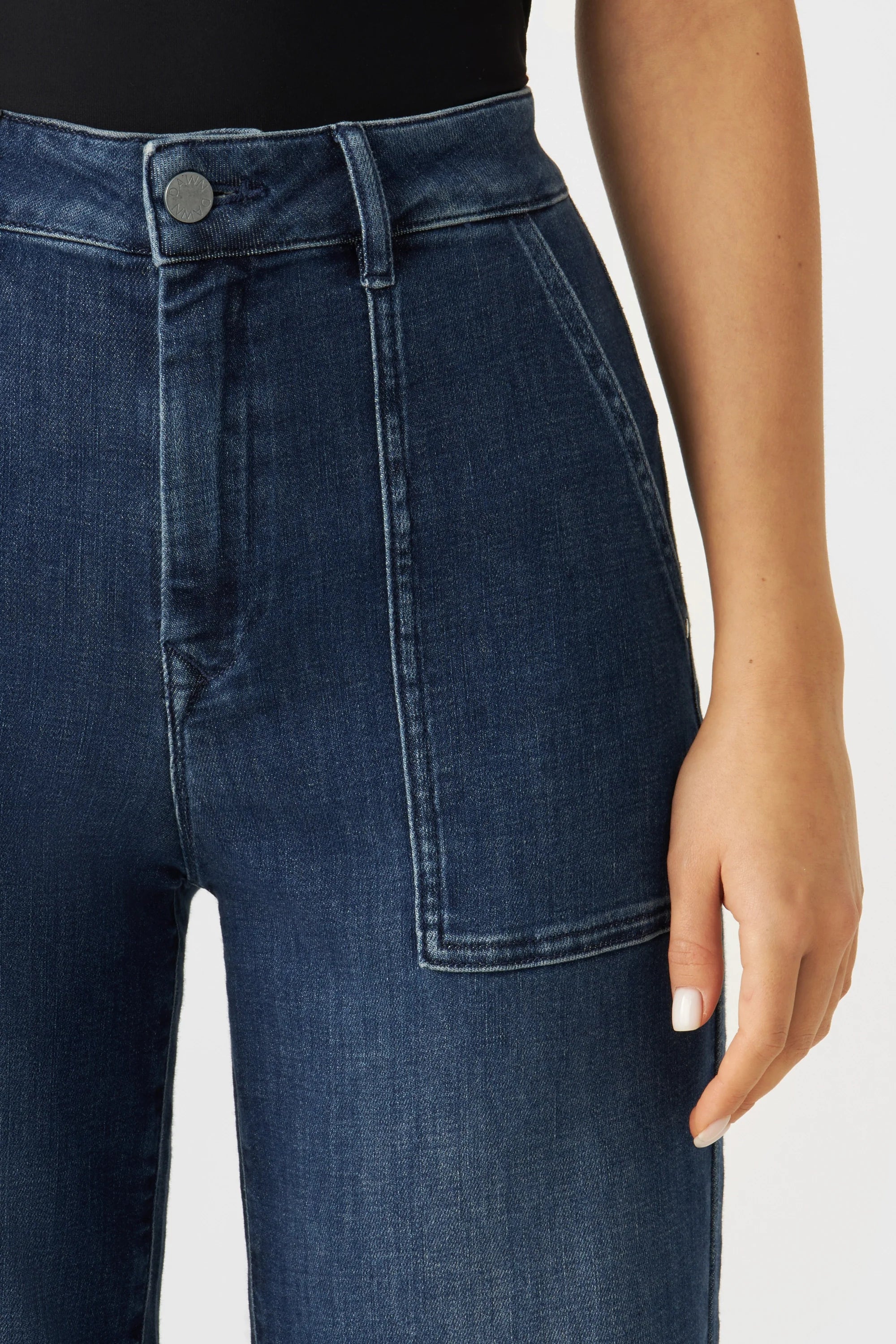 DEW Flared Soft Denim - Worker - Medium Blue