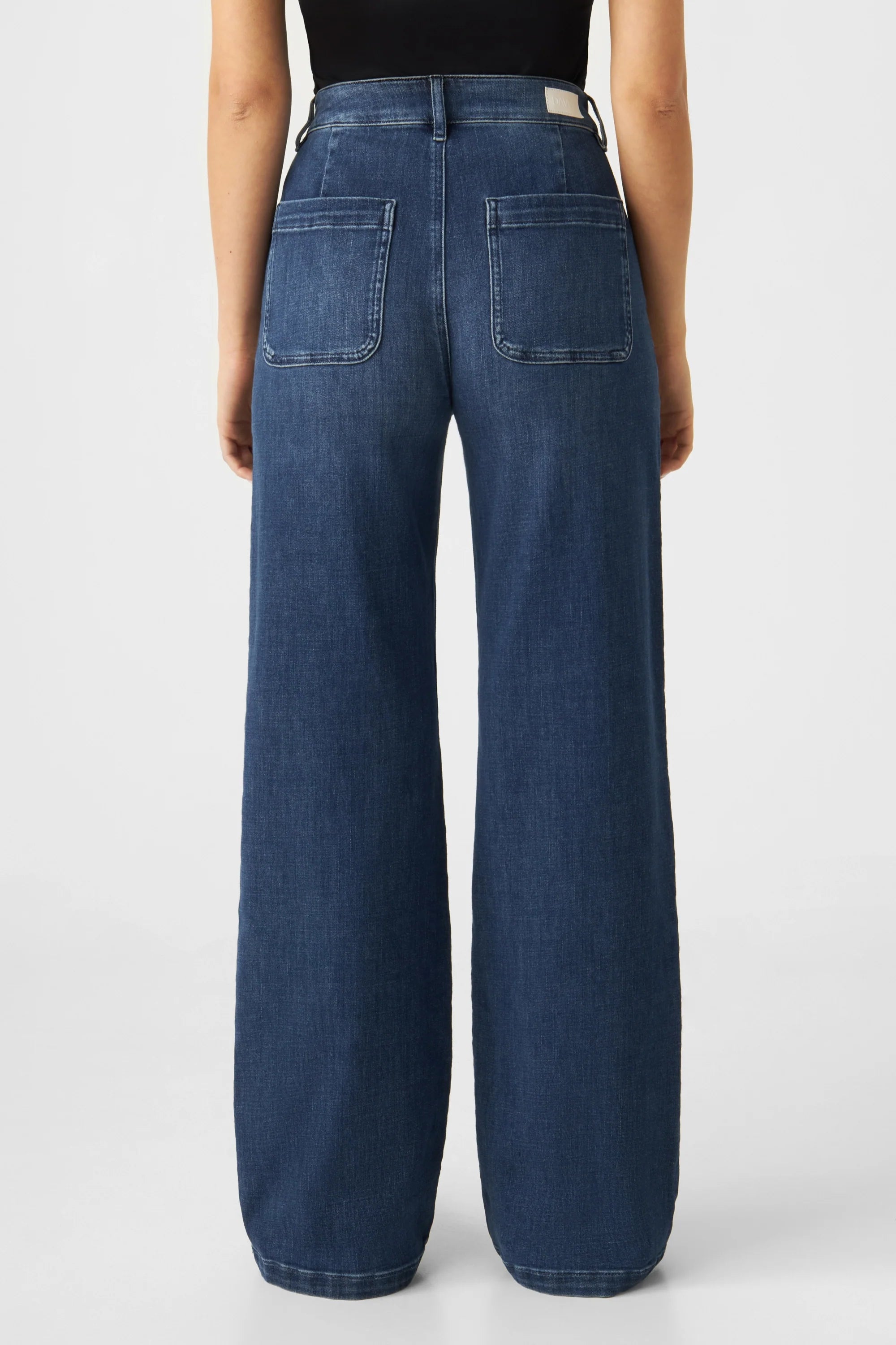 DEW Flared Soft Denim - Worker - Medium Blue