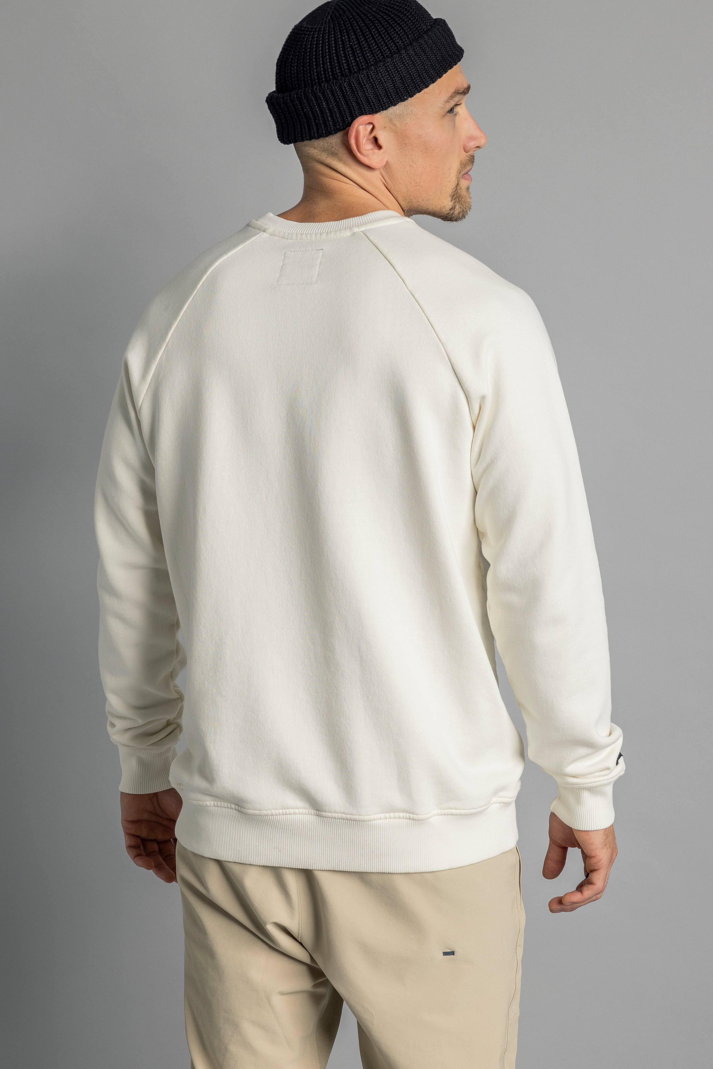 Raglan Sweatshirt Unisex, Off-White