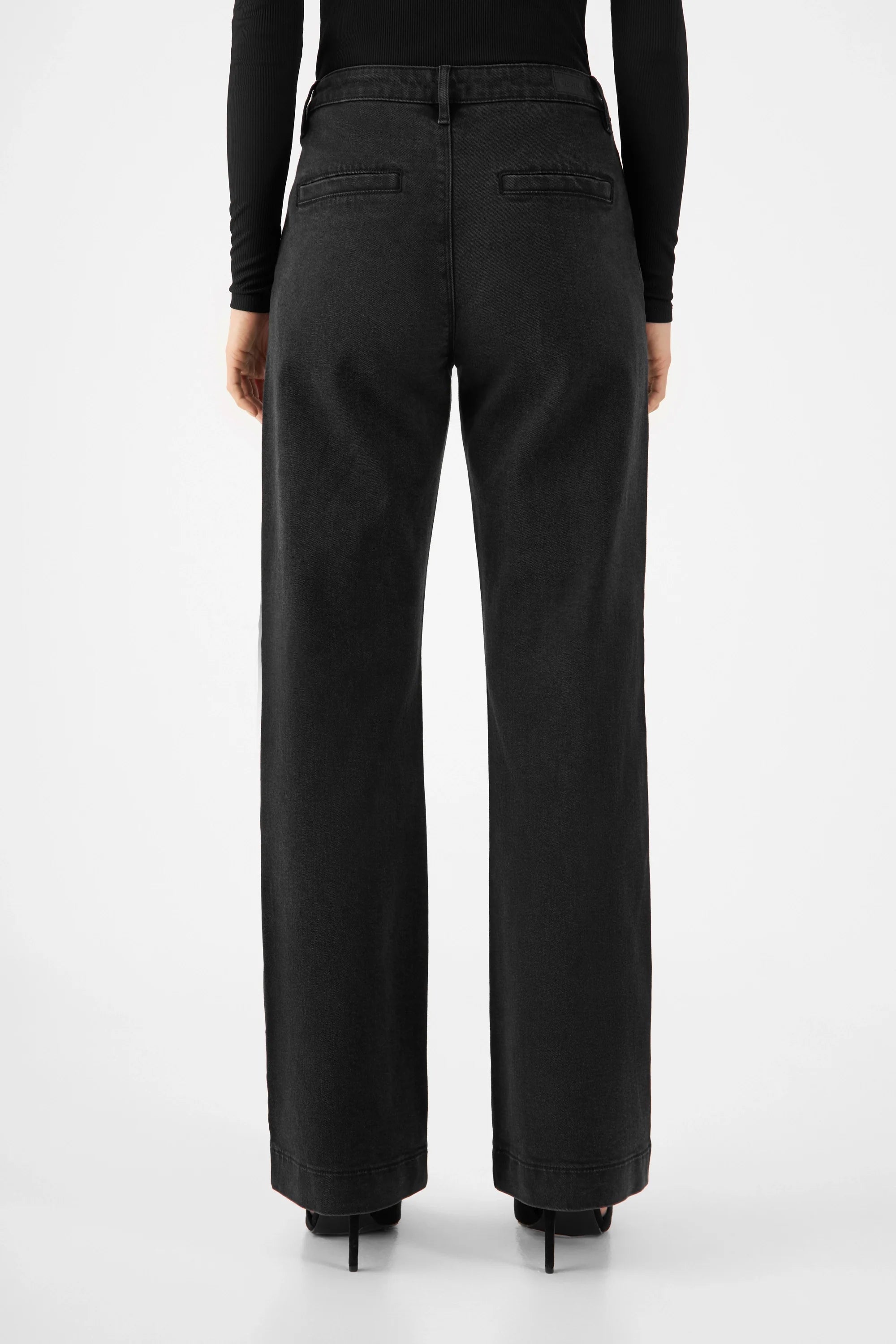 GLOW Flared Soft Tencel - Denim Chino - Vintage Black