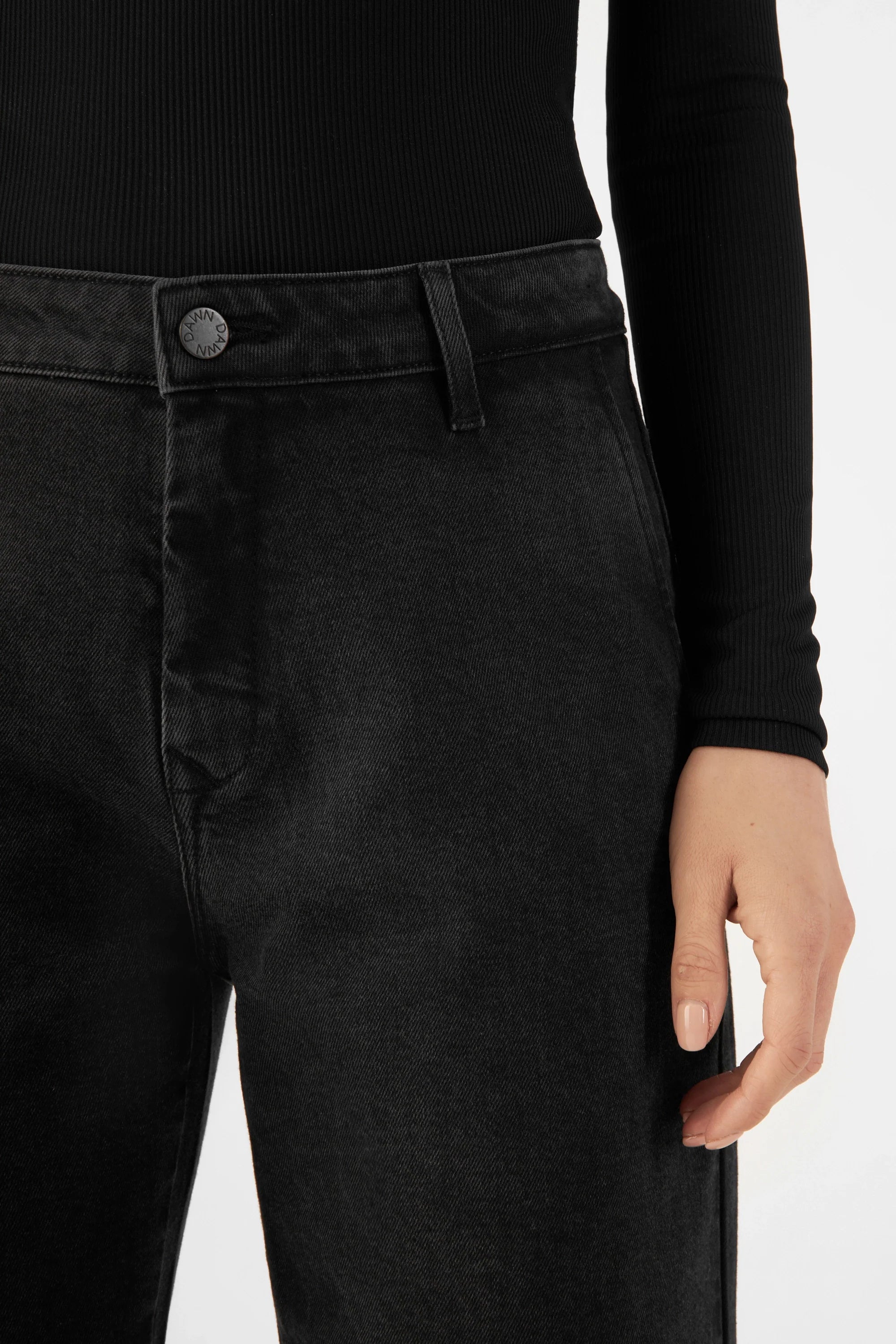 GLOW Flared Soft Tencel - Denim Chino - Vintage Black