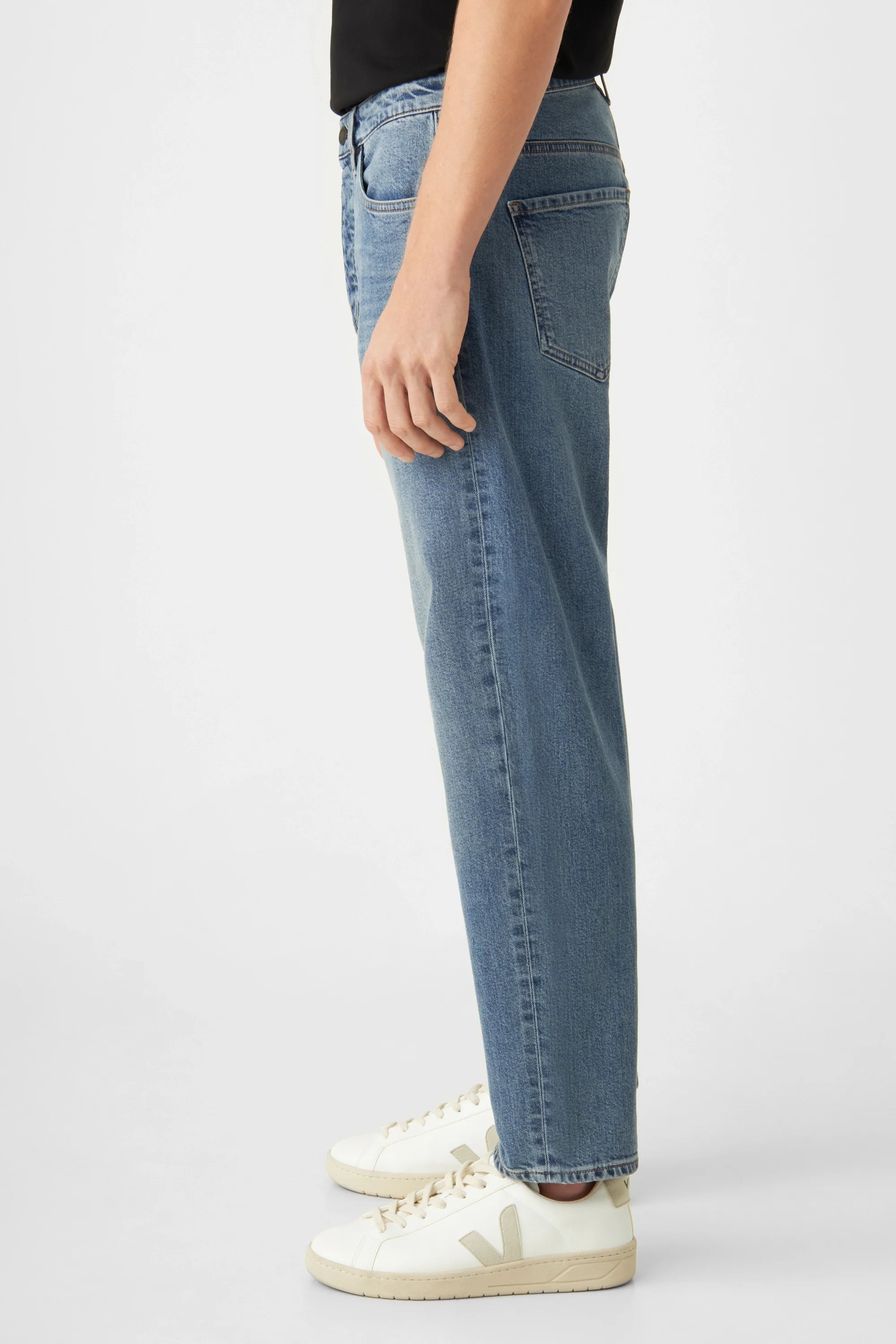 RISE Relaxed Tapered Minimal Stretch - Basic - Vintage Blue