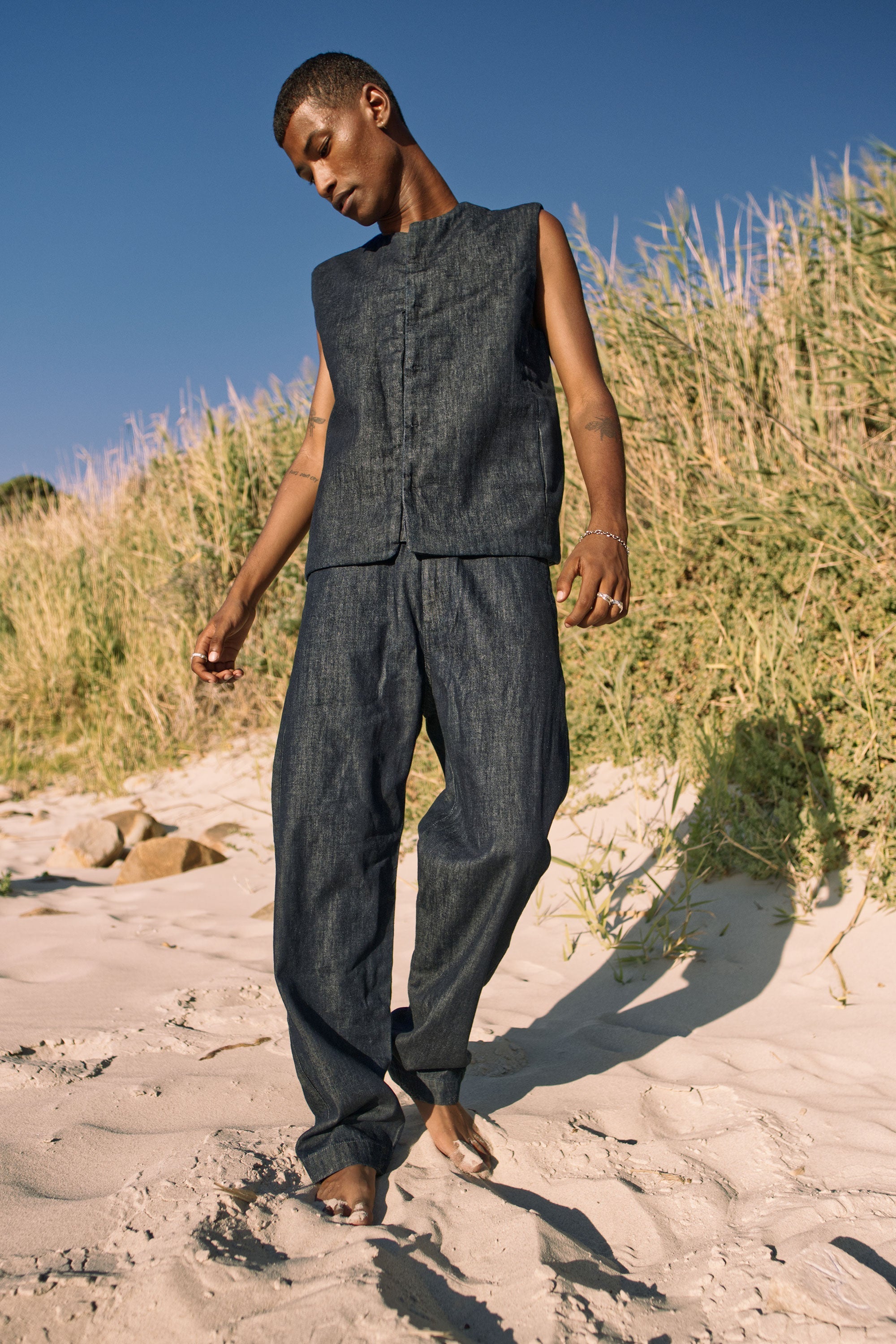 LOOM Loose Leightweight Hemp - Relaxed Chino - Raw Blue