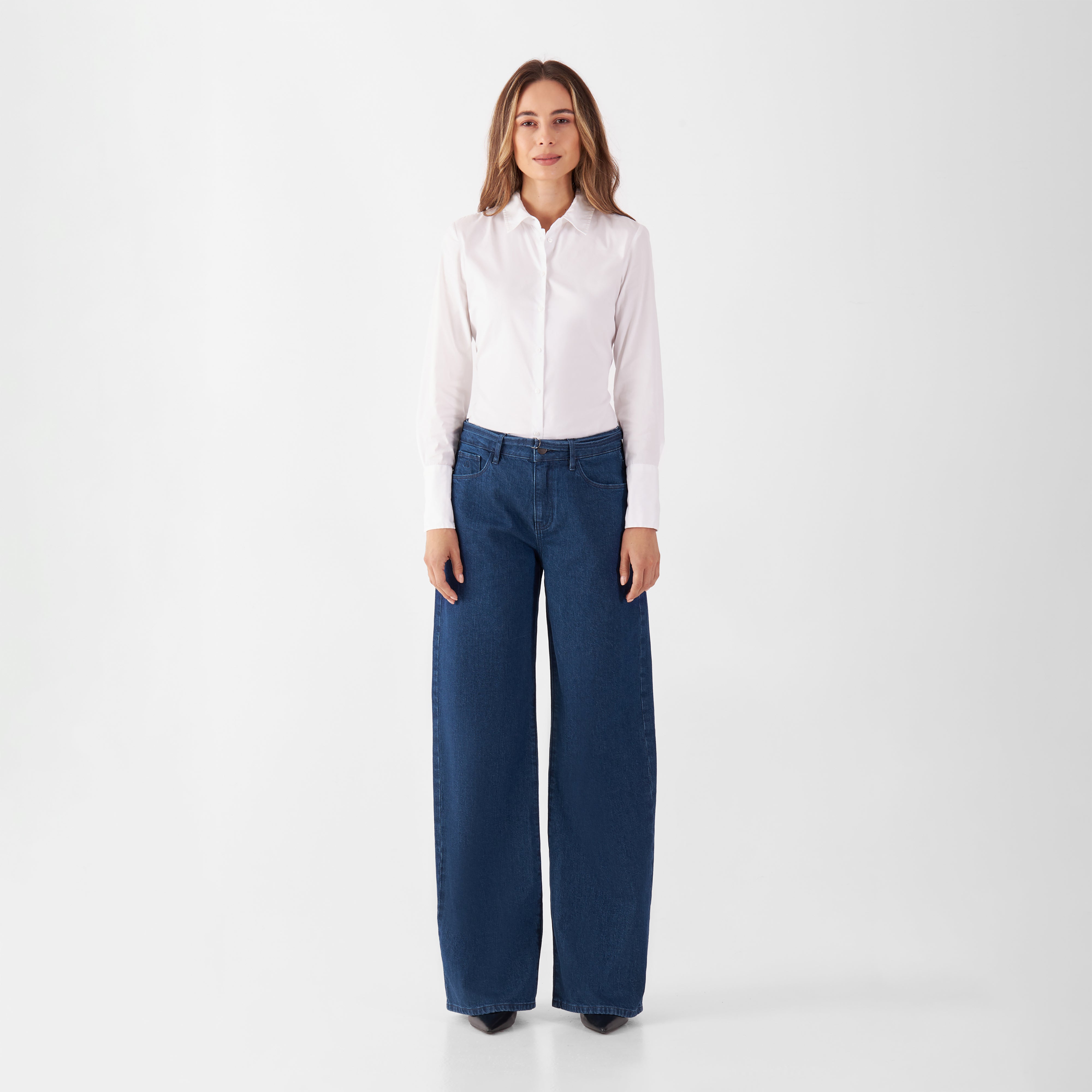 SUNNY Wide Leg Minimal Stretch - Classic - Dark Blue