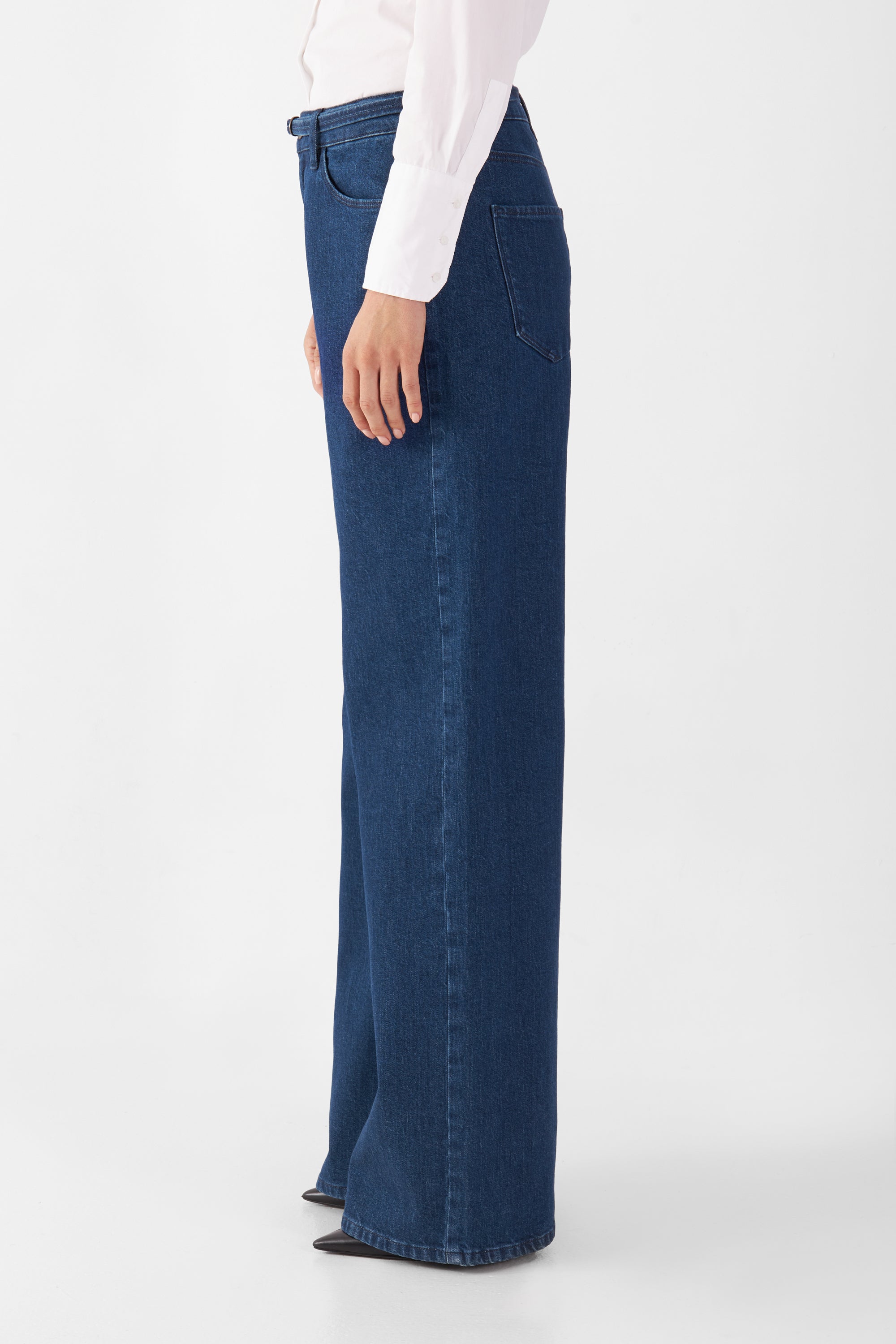 SUNNY Wide Leg Minimal Stretch - Classic - Dark Blue