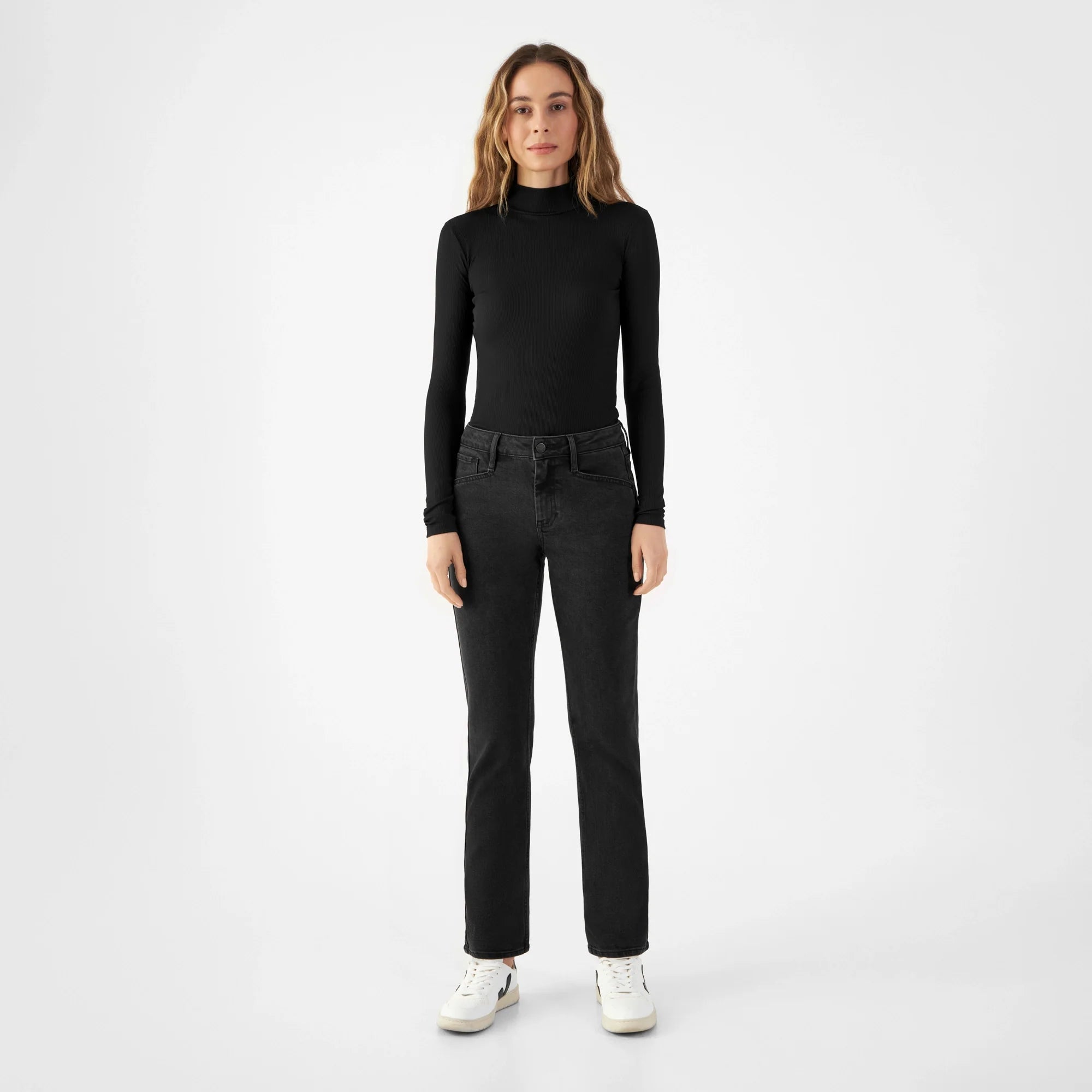SUNSET Regular Slim Soft Tencel - Basic - Vintage Black