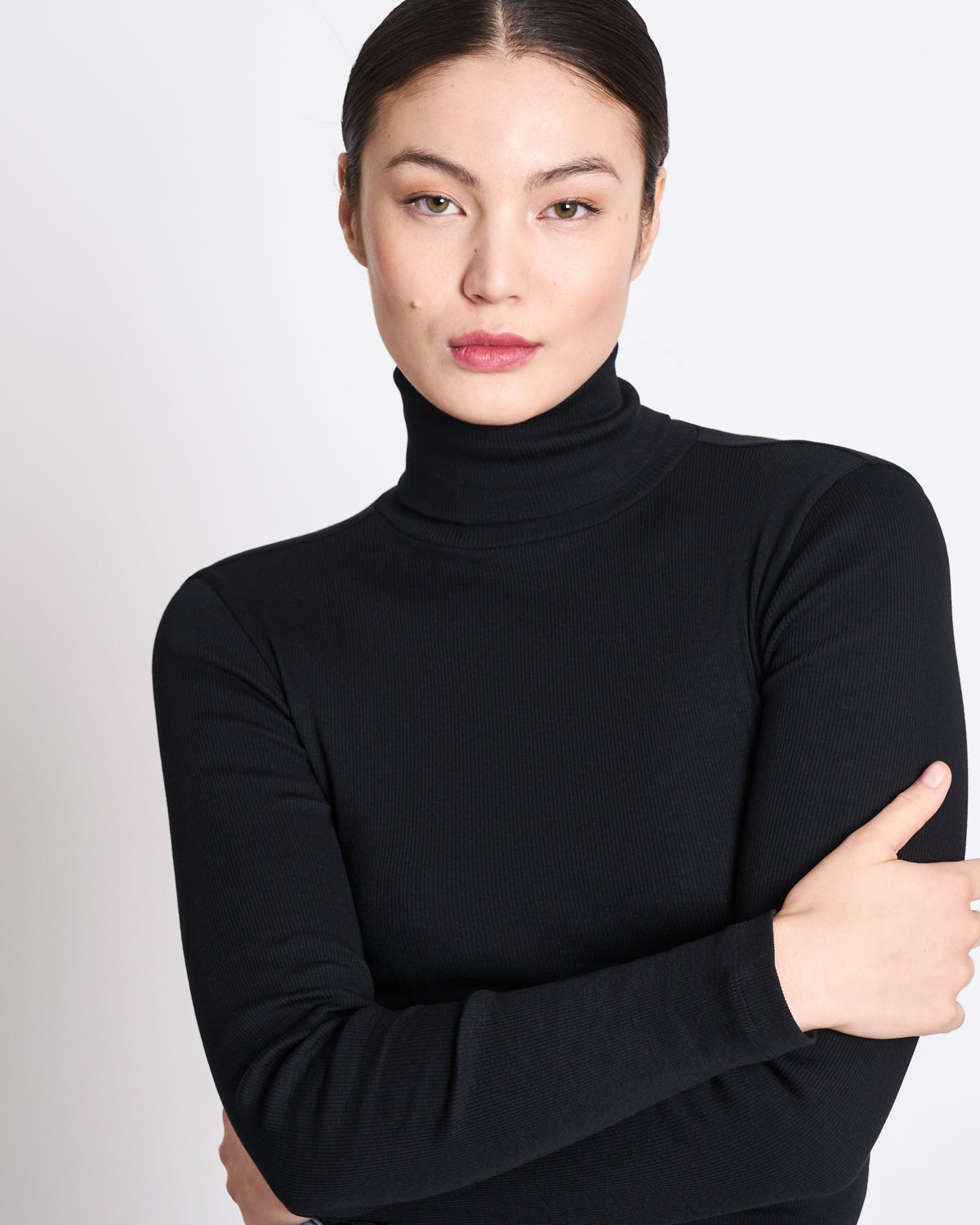 MINIRIB TURTLENECK CHUVA BLACK GOTS