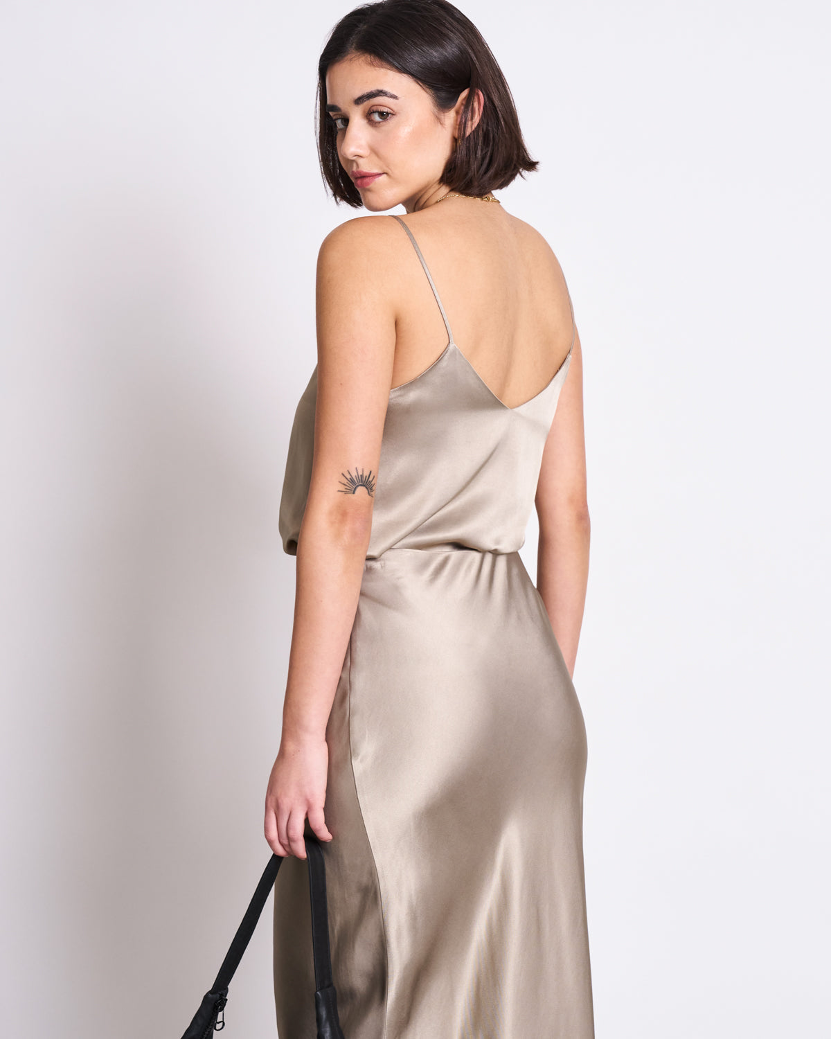 SLIP TOP MAUD SILVER GREY