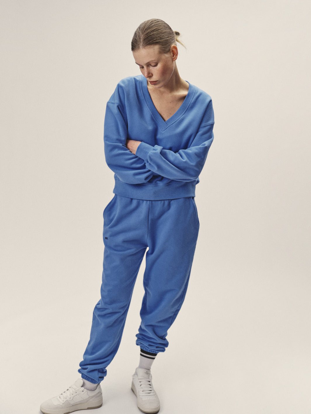 Sweatshirt V-Neck aus Organic Cotton