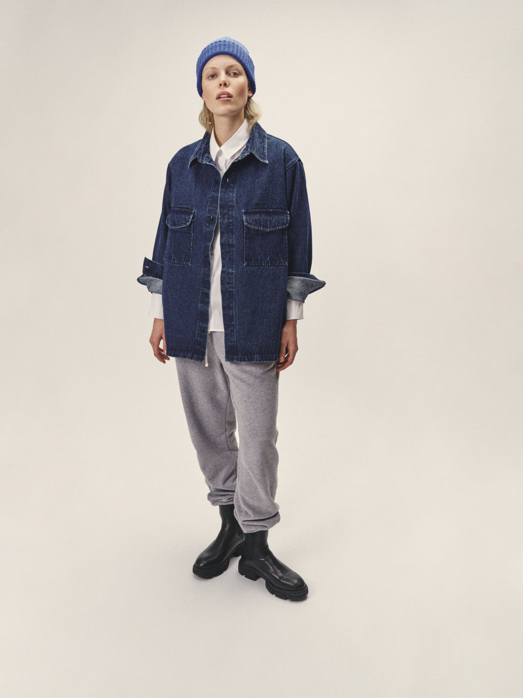 Denim Overshirt aus Organic Cotton