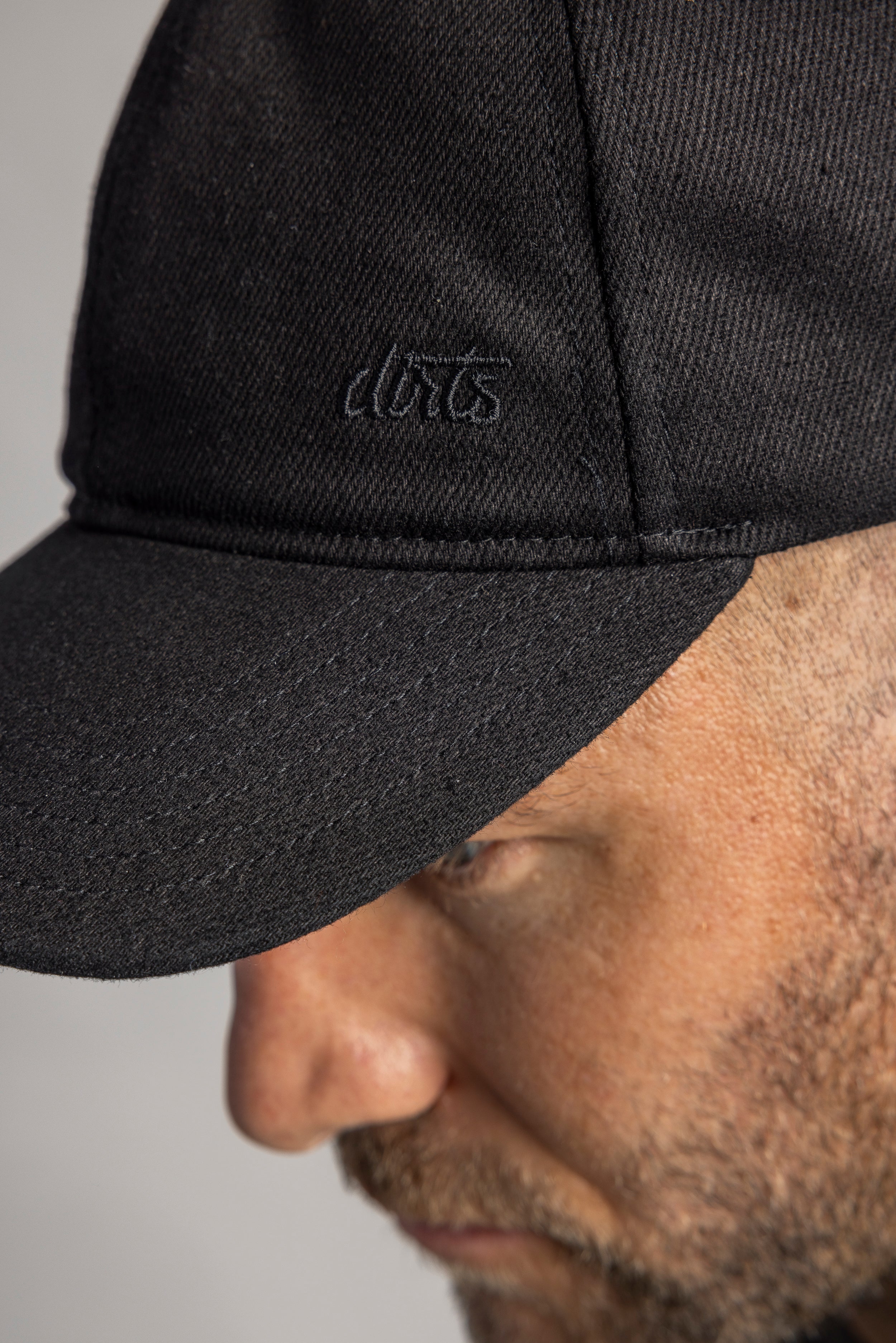 Denim Basecap Unwashed, Black