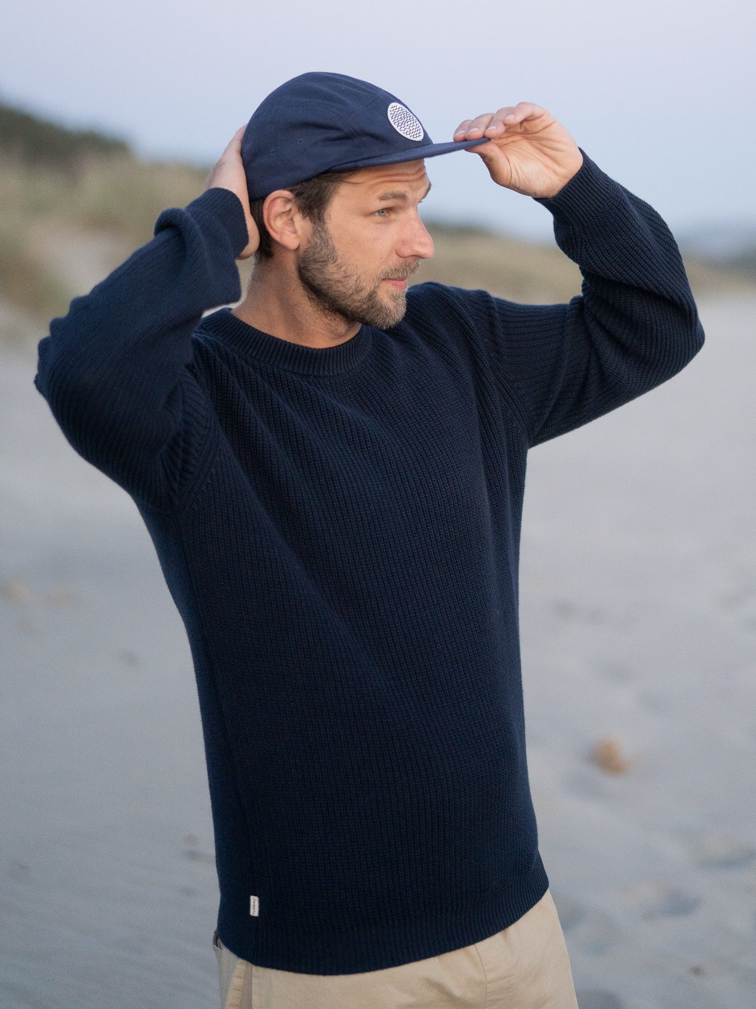 4Seasons Männer Strickpullover - navy