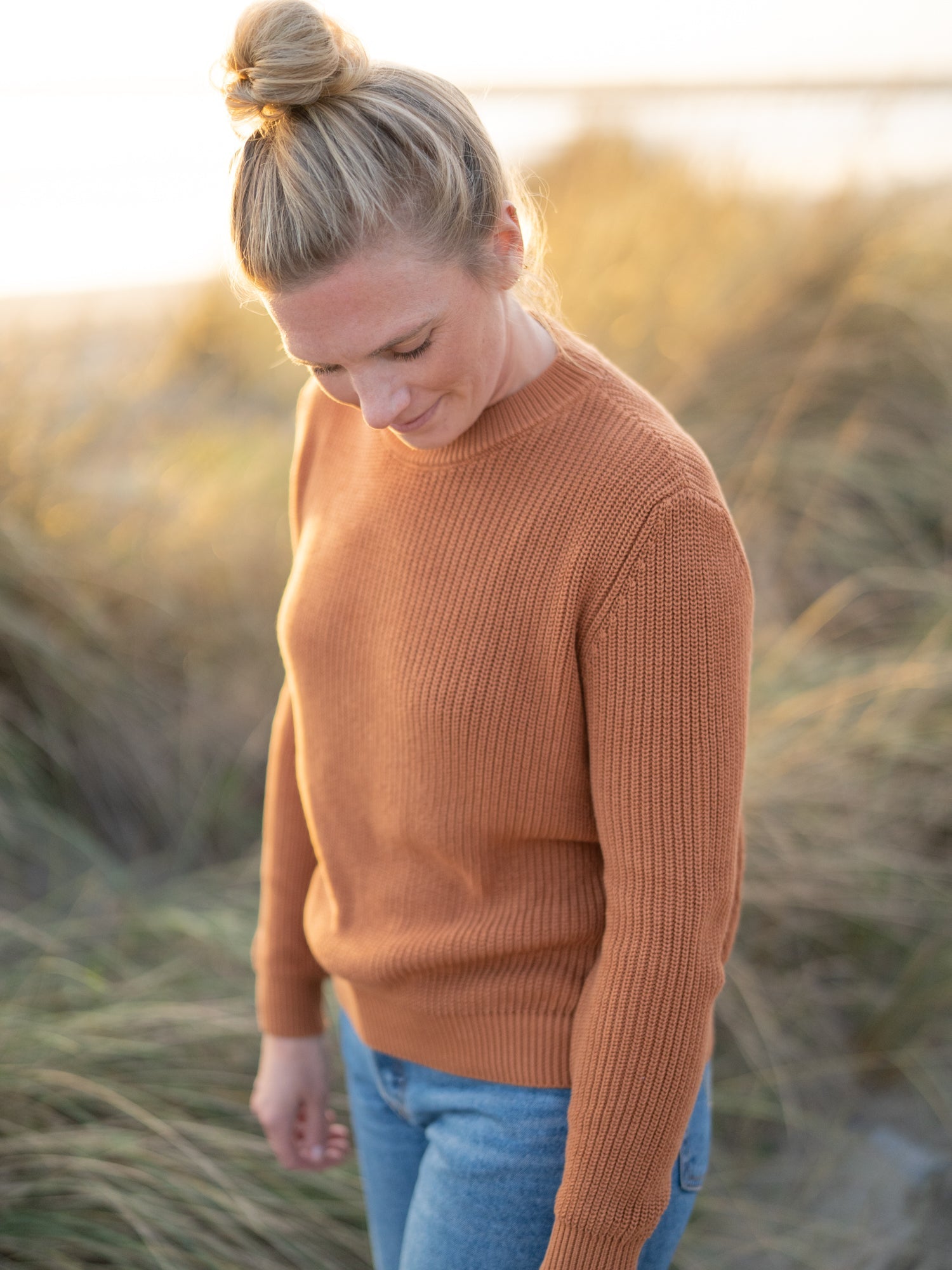 4Seasons Frauen Strickpullover - rostbraun