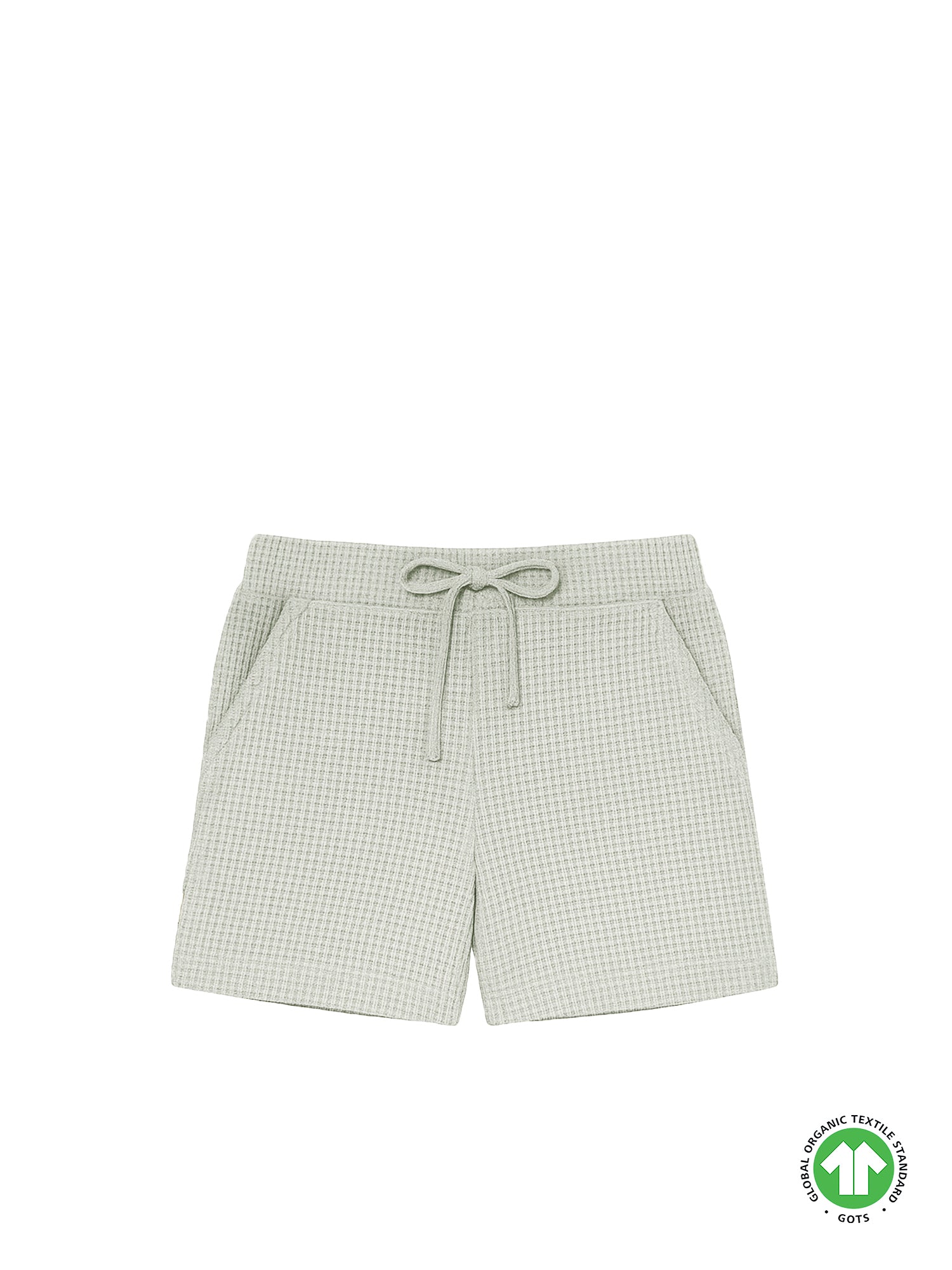 Frauen Waffelstrick Shorts - salbei
