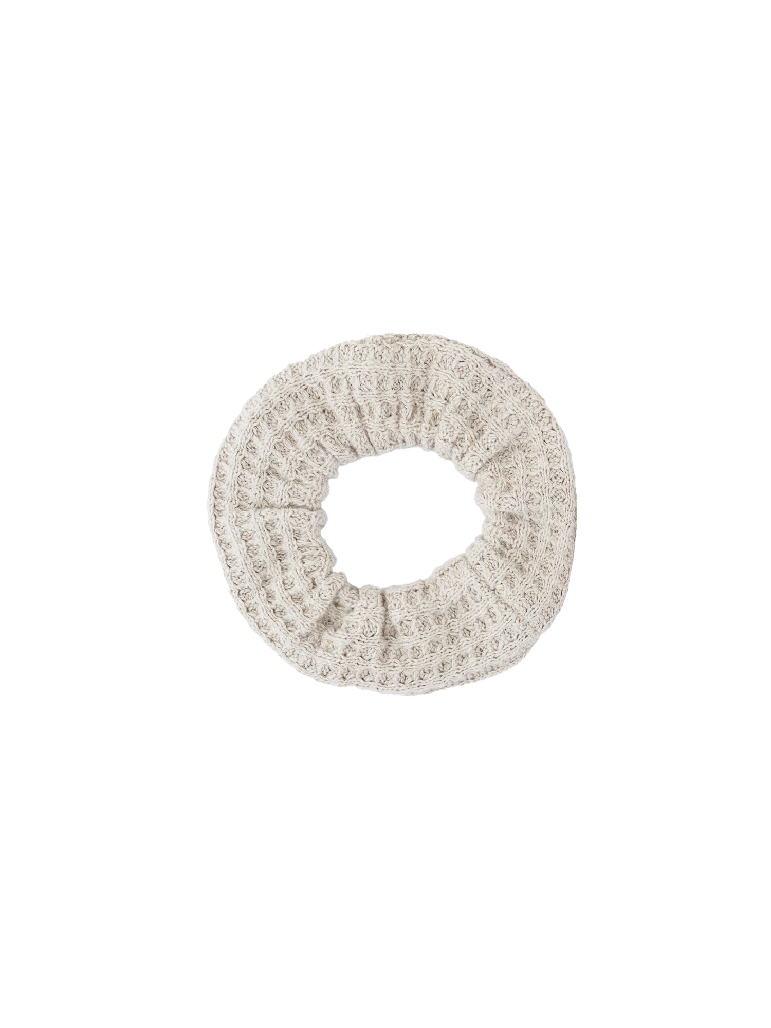 Waffelstrick Scrunchie - beige